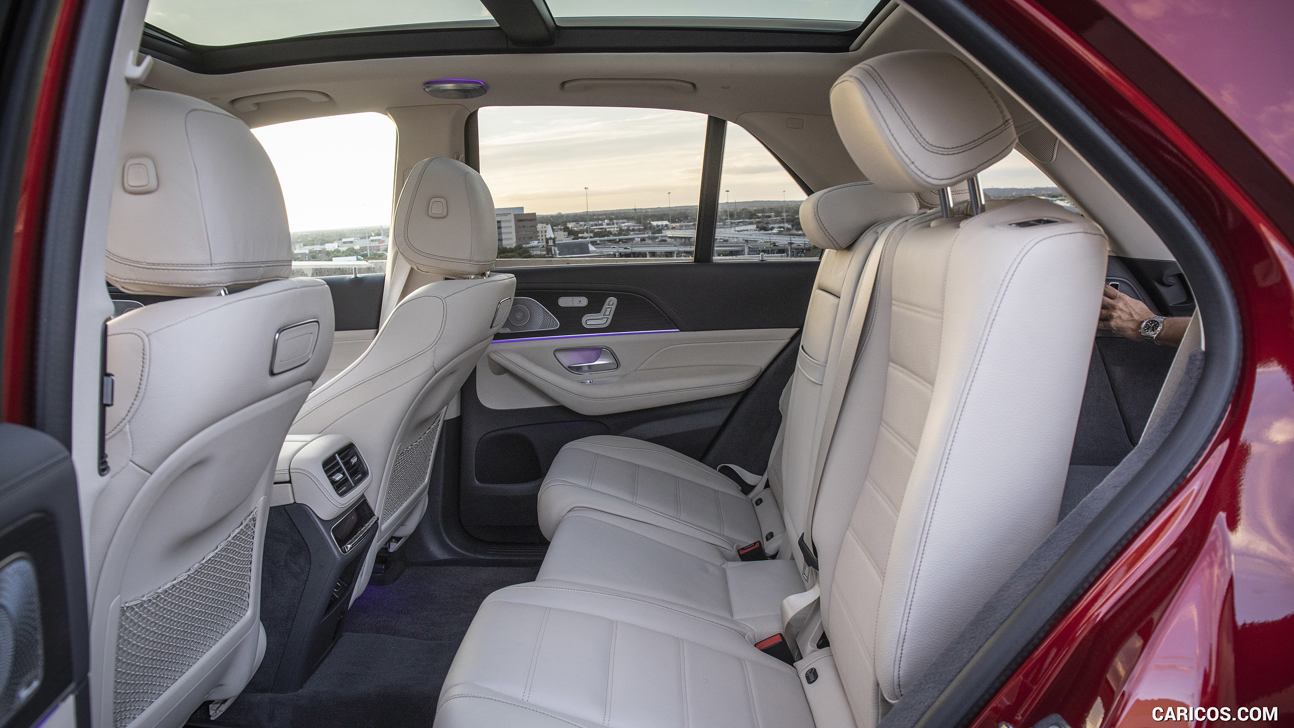 2020 Mercedes-Benz GLE 450 4MATIC (Color: Designo Hyazinth Red Metallic; US-Spec) - Interior, Rear Seats, #332 of 358