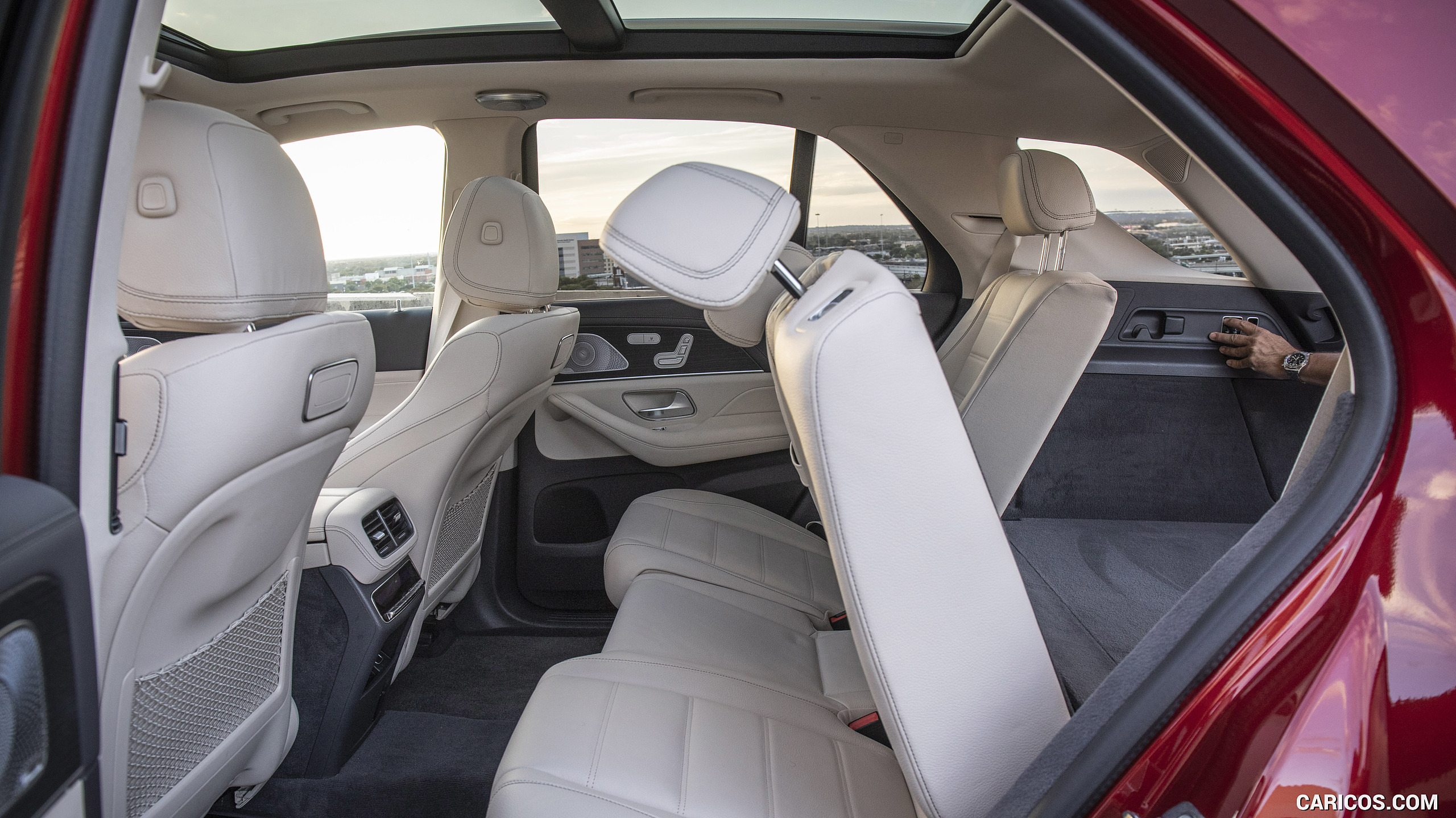 2020 Mercedes-Benz GLE 450 4MATIC (Color: Designo Hyazinth Red Metallic; US-Spec) - Interior, Rear Seats, #334 of 358