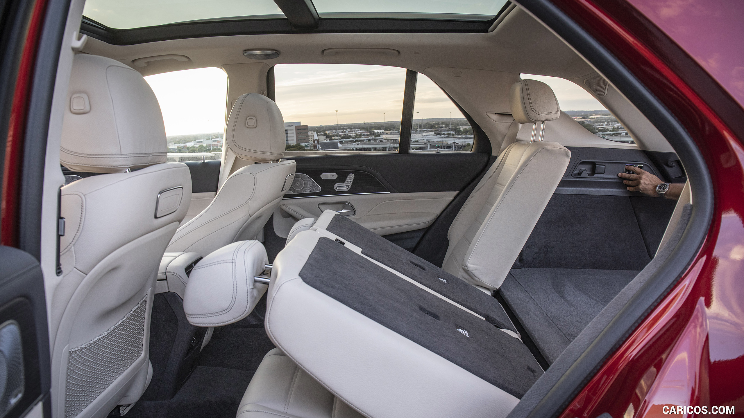 2020 Mercedes-Benz GLE 450 4MATIC (Color: Designo Hyazinth Red Metallic; US-Spec) - Interior, Rear Seats, #335 of 358