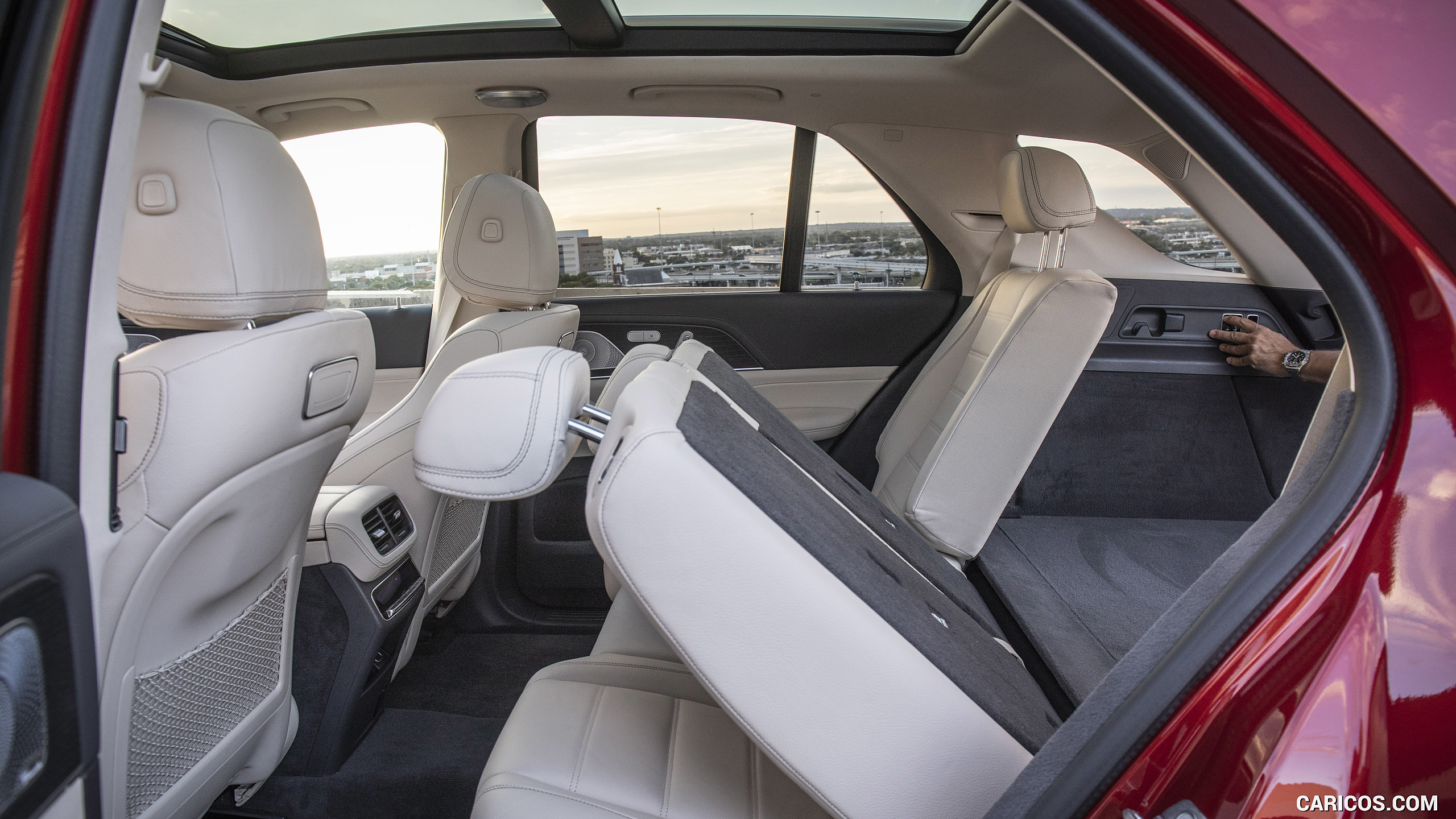 2020 Mercedes-Benz GLE 450 4MATIC (Color: Designo Hyazinth Red Metallic; US-Spec) - Interior, Rear Seats, #336 of 358