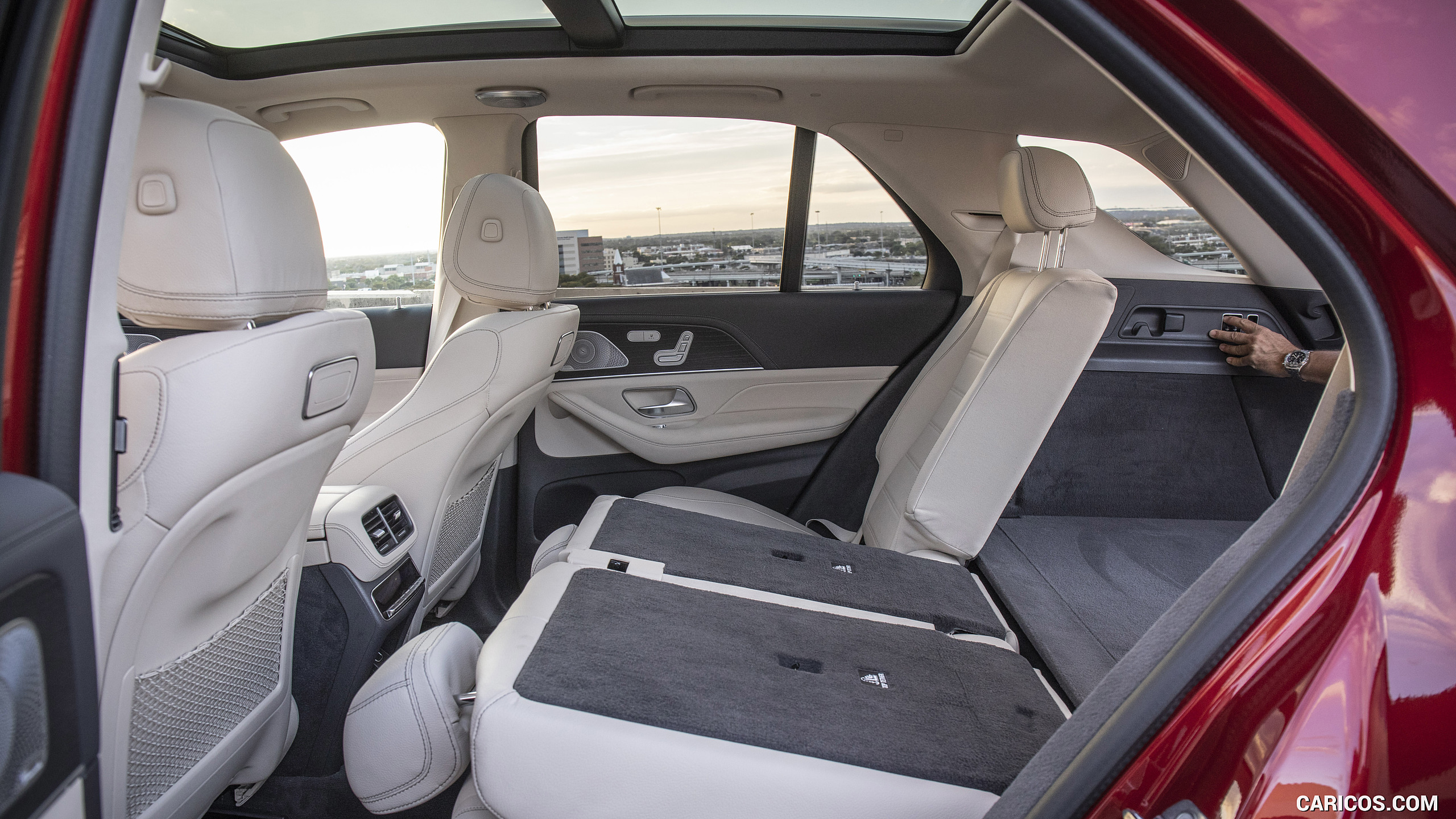 2020 Mercedes-Benz GLE 450 4MATIC (Color: Designo Hyazinth Red Metallic; US-Spec) - Interior, Rear Seats, #340 of 358