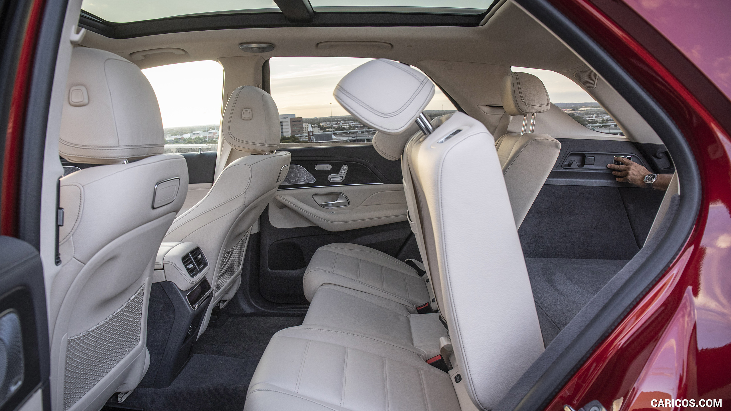 2020 Mercedes-Benz GLE 450 4MATIC (Color: Designo Hyazinth Red Metallic; US-Spec) - Interior, Rear Seats, #341 of 358