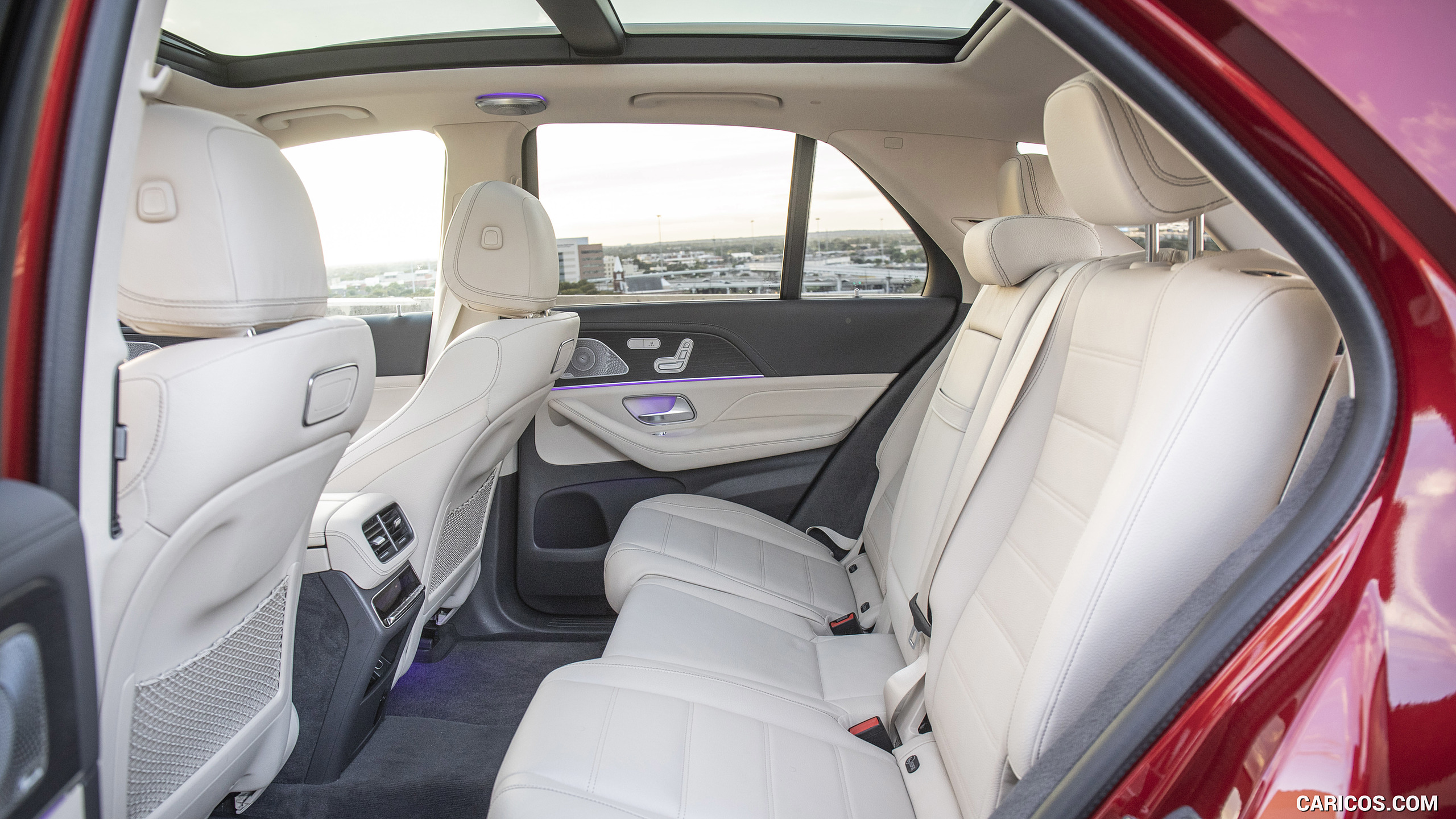 2020 Mercedes-Benz GLE 450 4MATIC (Color: Designo Hyazinth Red Metallic; US-Spec) - Interior, Rear Seats, #352 of 358