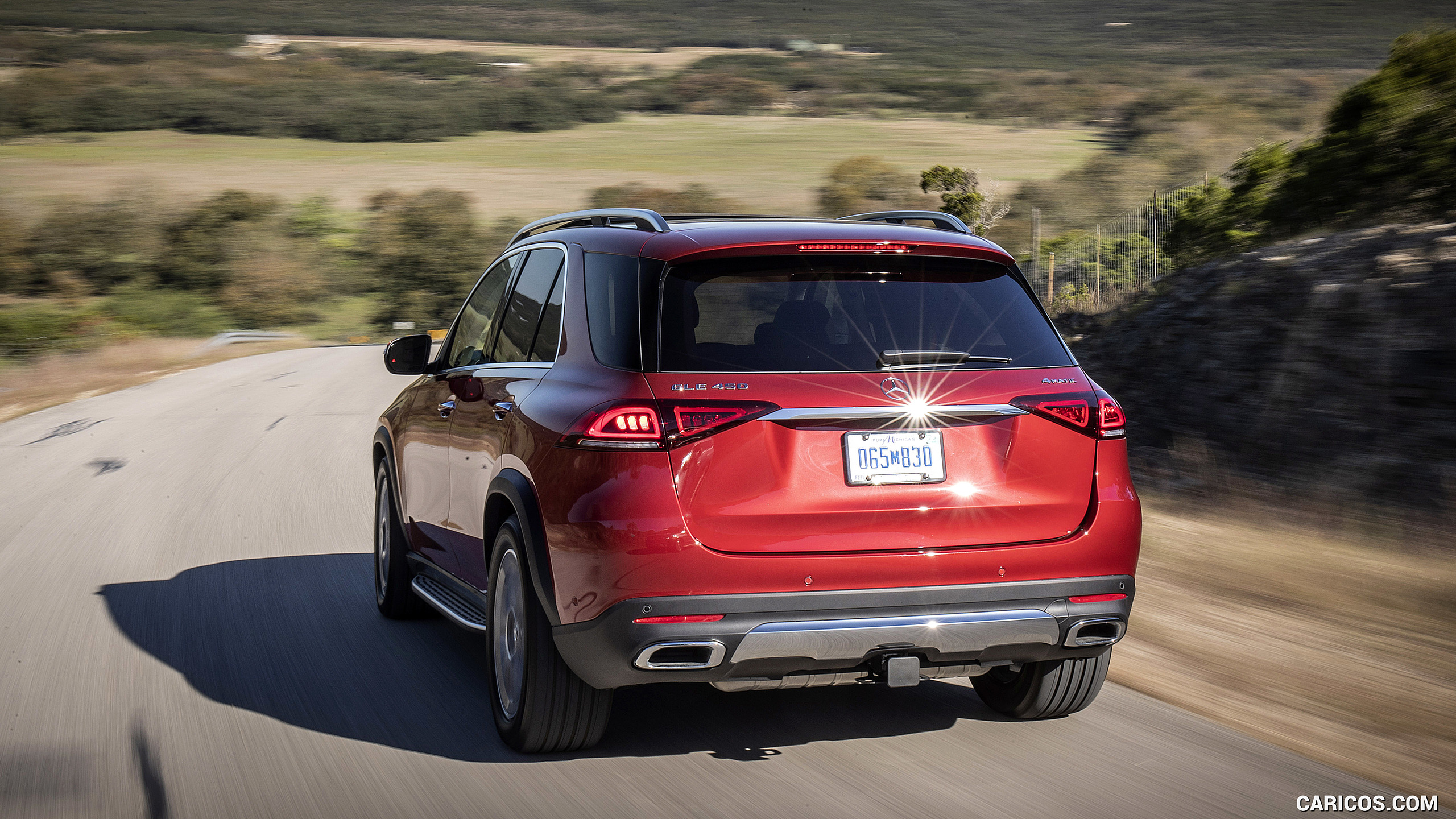 2020 Mercedes-Benz GLE 450 4MATIC (Color: Designo Hyazinth Red Metallic; US-Spec) - Rear, #256 of 358