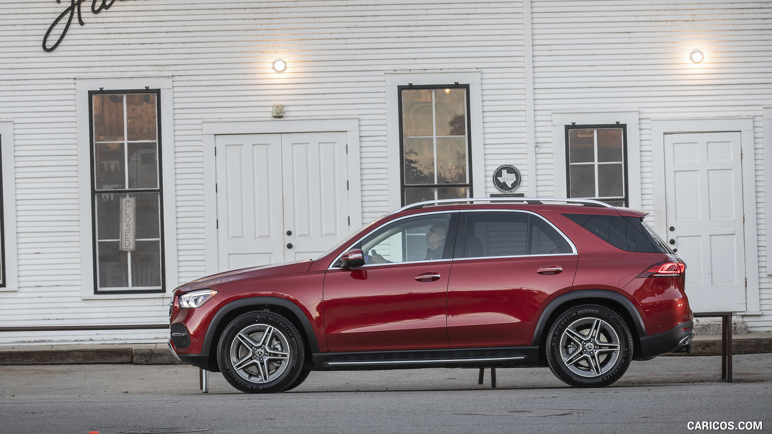 2020 Mercedes-Benz GLE 450 4MATIC (Color: Designo Hyazinth Red Metallic; US-Spec) - Side, #292 of 358