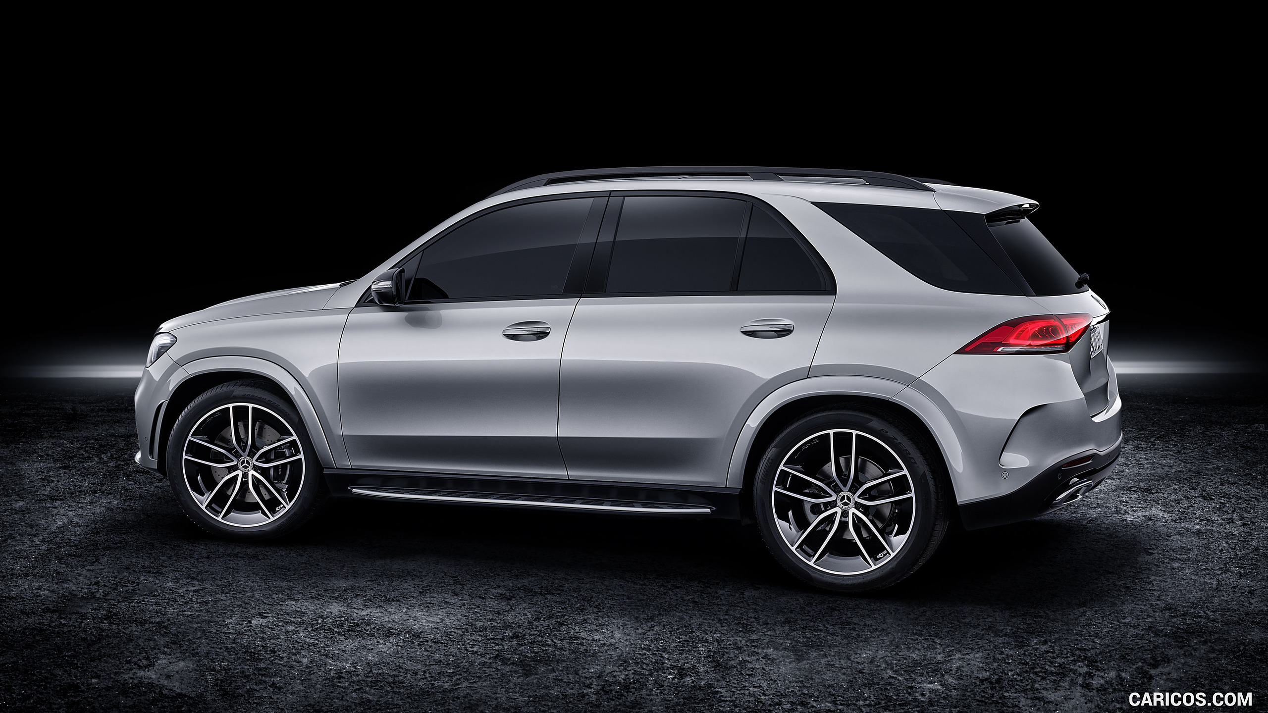 2020 Mercedes-Benz GLE AMG Line (Color: Iridium Silver) - Side, #59 of 358