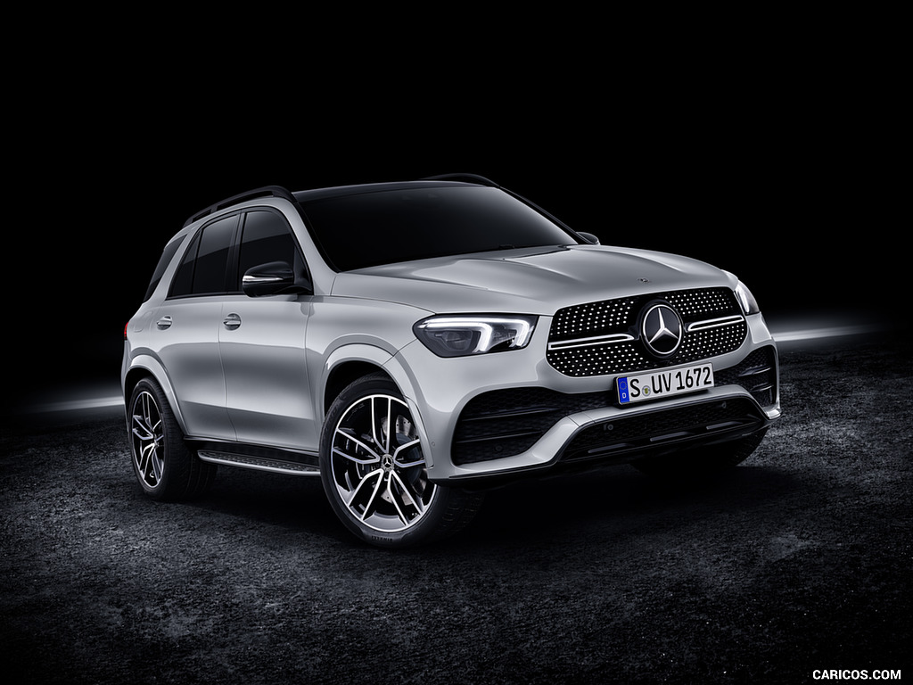 2020 Mercedes-Benz GLE AMG Line (Color: Iridium Silver) - Front Three-Quarter