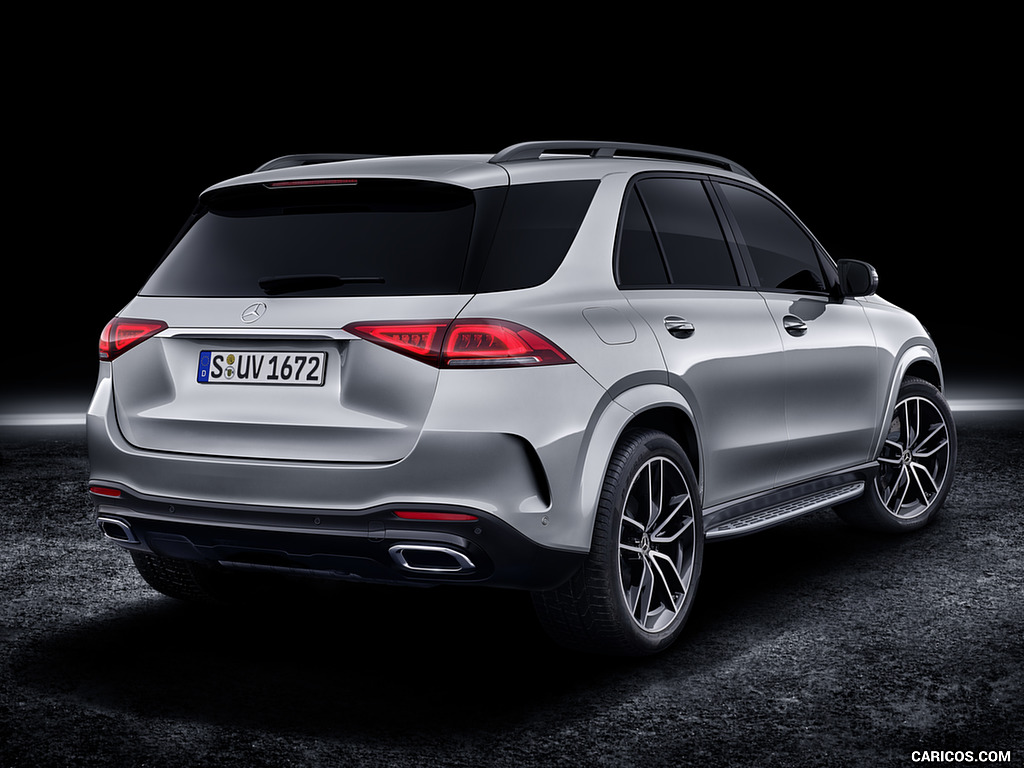 2020 Mercedes-Benz GLE AMG Line (Color: Iridium Silver) - Rear Three-Quarter