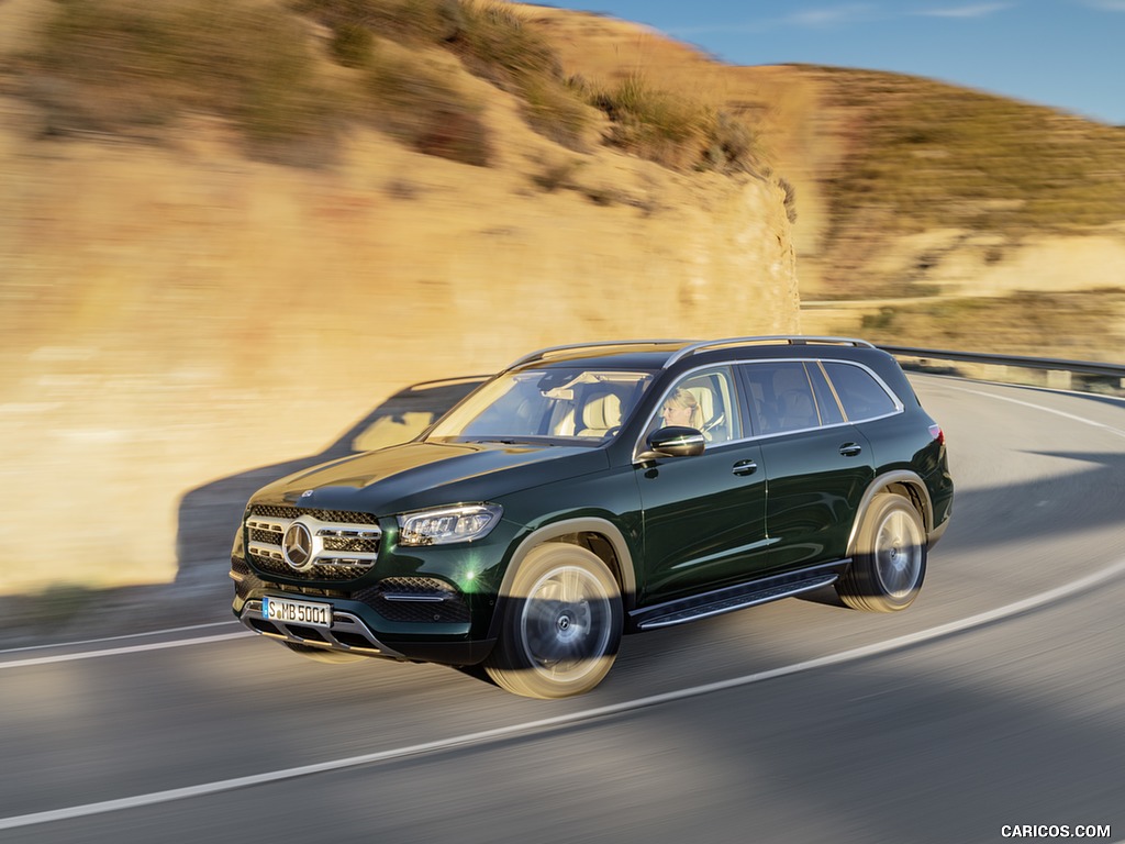 2020 Mercedes-Benz GLS (Color: Emerald Green) - Front Three-Quarter