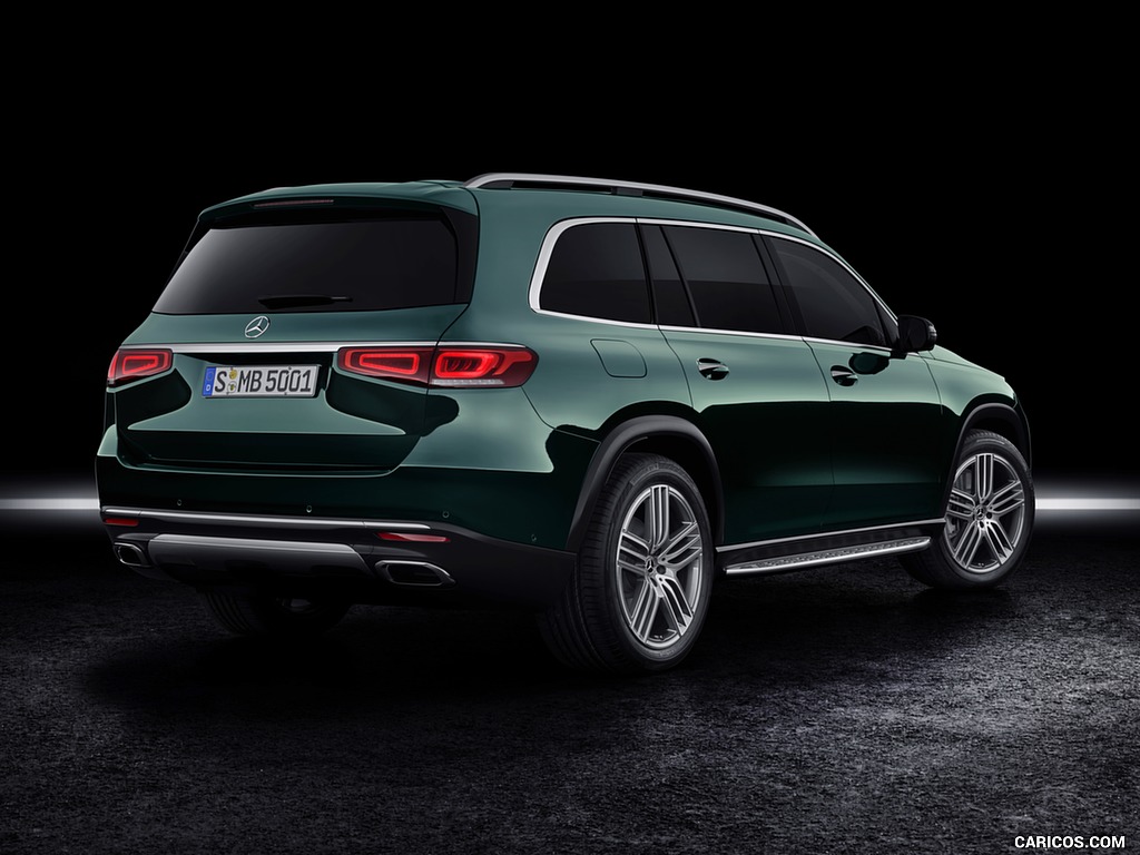 2020 Mercedes-Benz GLS (Color: Emerald Green) - Rear Three-Quarter