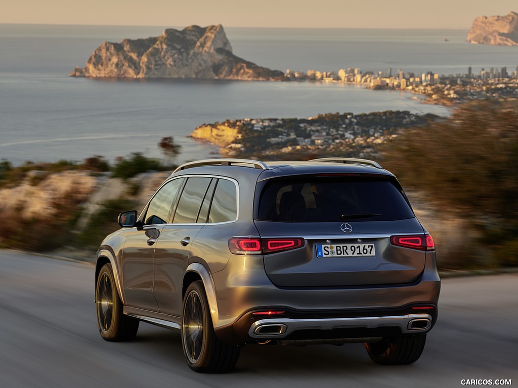 2020 Mercedes-Benz GLS AMG Line (Color: Designo Selenite Grey Metallic) - Rear Three-Quarter