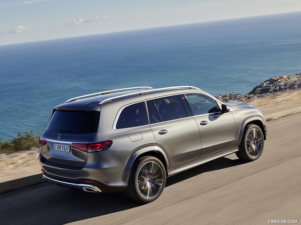 2020 Mercedes-Benz GLS AMG Line (Color: Designo Selenite Grey Metallic) - Rear Three-Quarter