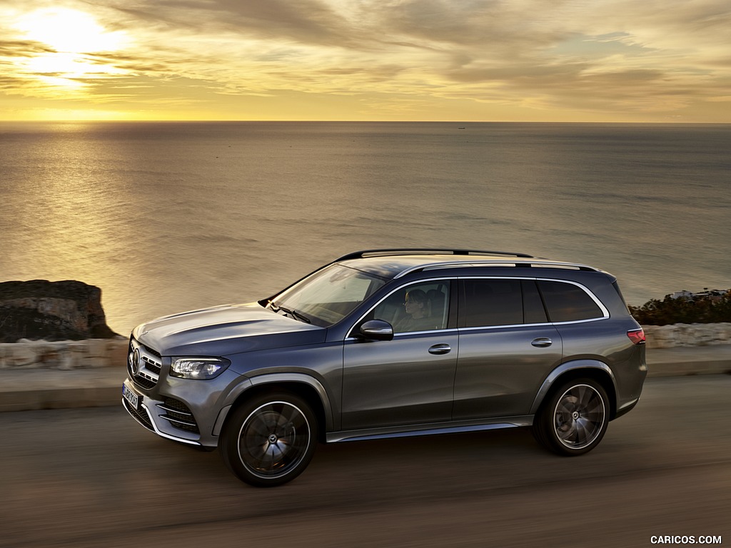 2020 Mercedes-Benz GLS AMG Line (Color: Designo Selenite Grey Metallic) - Side