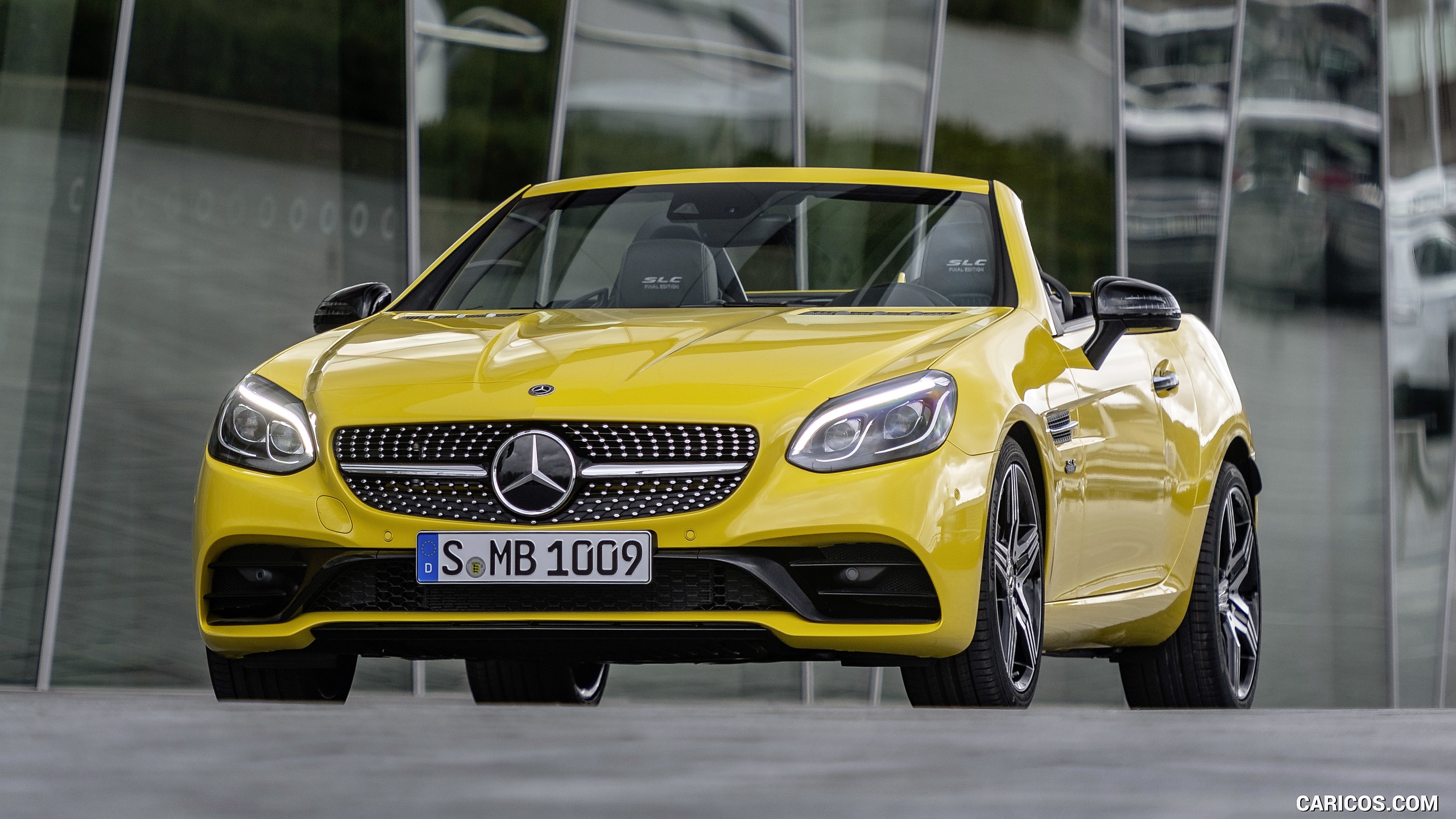 2020 Mercedes-Benz SLC 300 Final Edition AMG Line (Color: Sun Yellow) - Front, #1 of 43