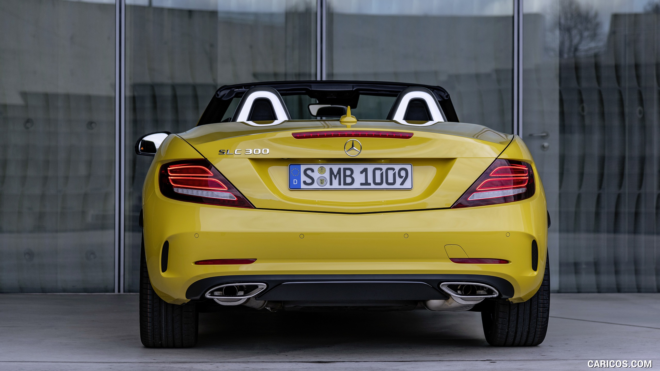 2020 Mercedes-Benz SLC 300 Final Edition AMG Line (Color: Sun Yellow) - Rear, #9 of 43