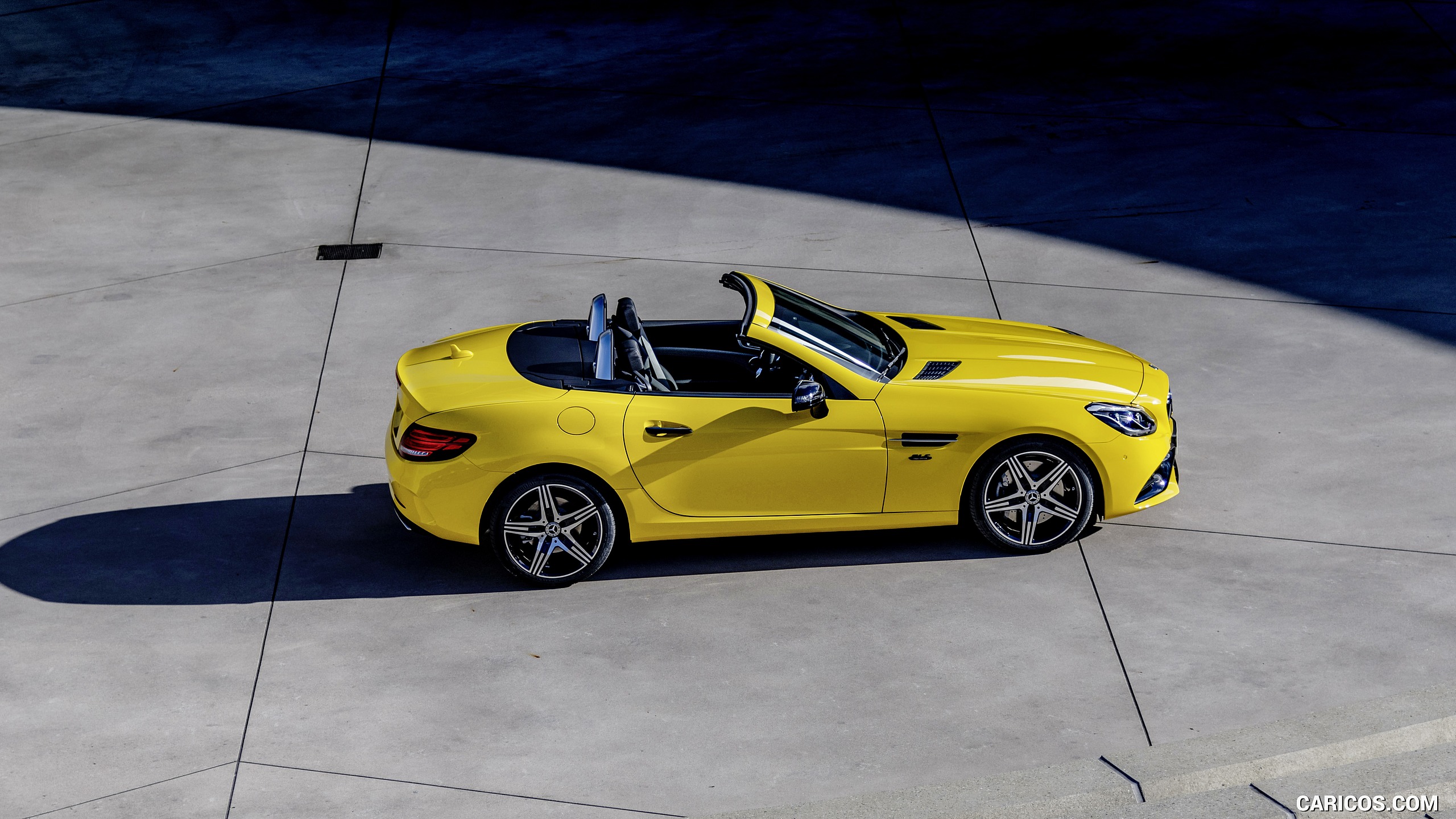2020 Mercedes-Benz SLC 300 Final Edition AMG Line (Color: Sun Yellow) - Side, #7 of 43