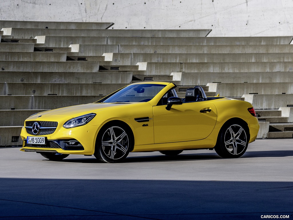 2020 Mercedes-Benz SLC 300 Final Edition AMG Line (Color: Sun Yellow) - Front Three-Quarter