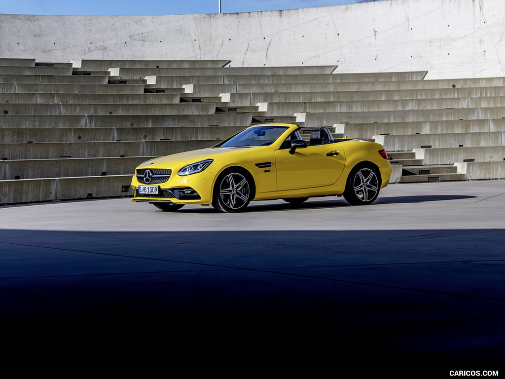 2020 Mercedes-Benz SLC 300 Final Edition AMG Line (Color: Sun Yellow) - Front Three-Quarter