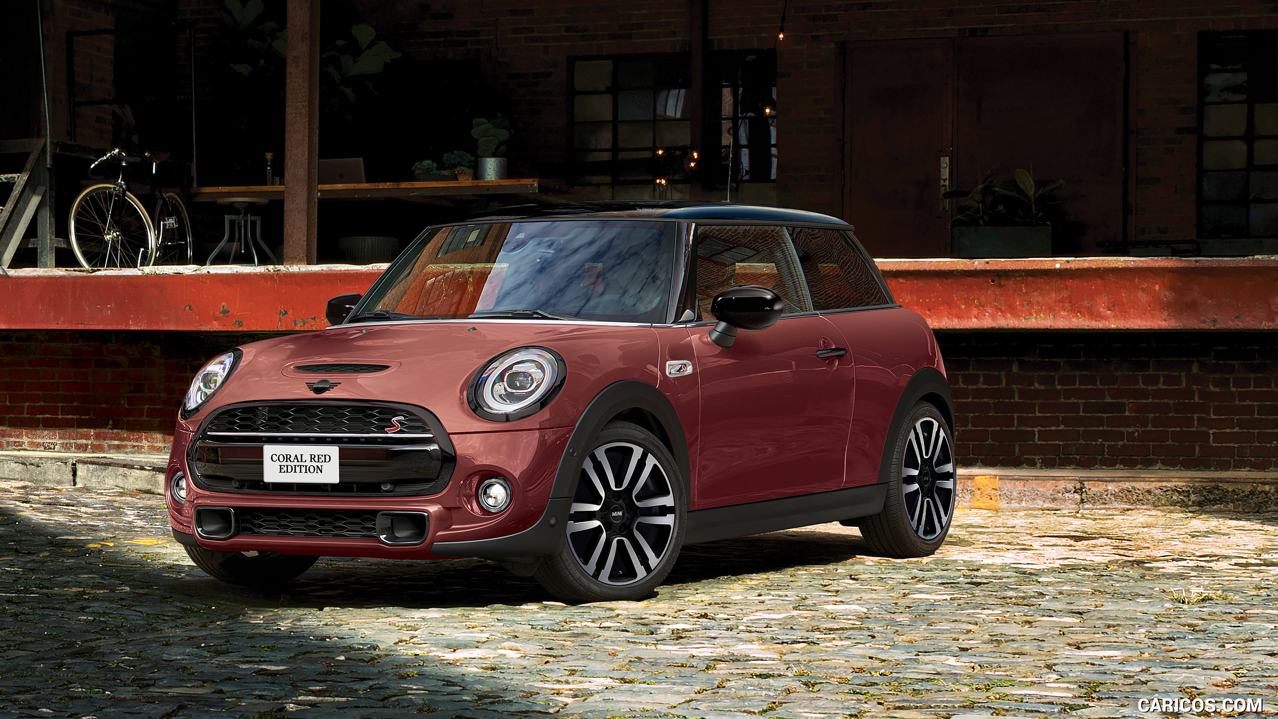 2021 MINI Coral Red Edition - Front Three-Quarter, #3 of 6