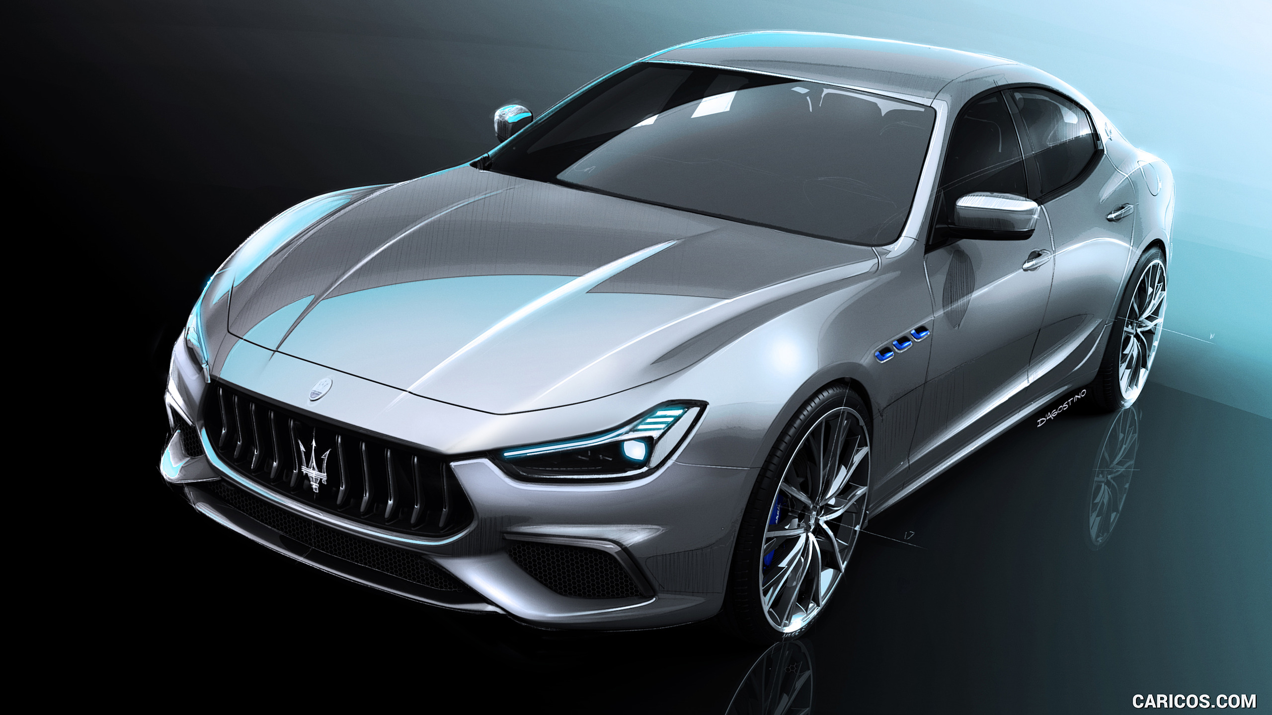 2021 Maserati Ghibli Hybrid - Design Sketch, #22 of 25