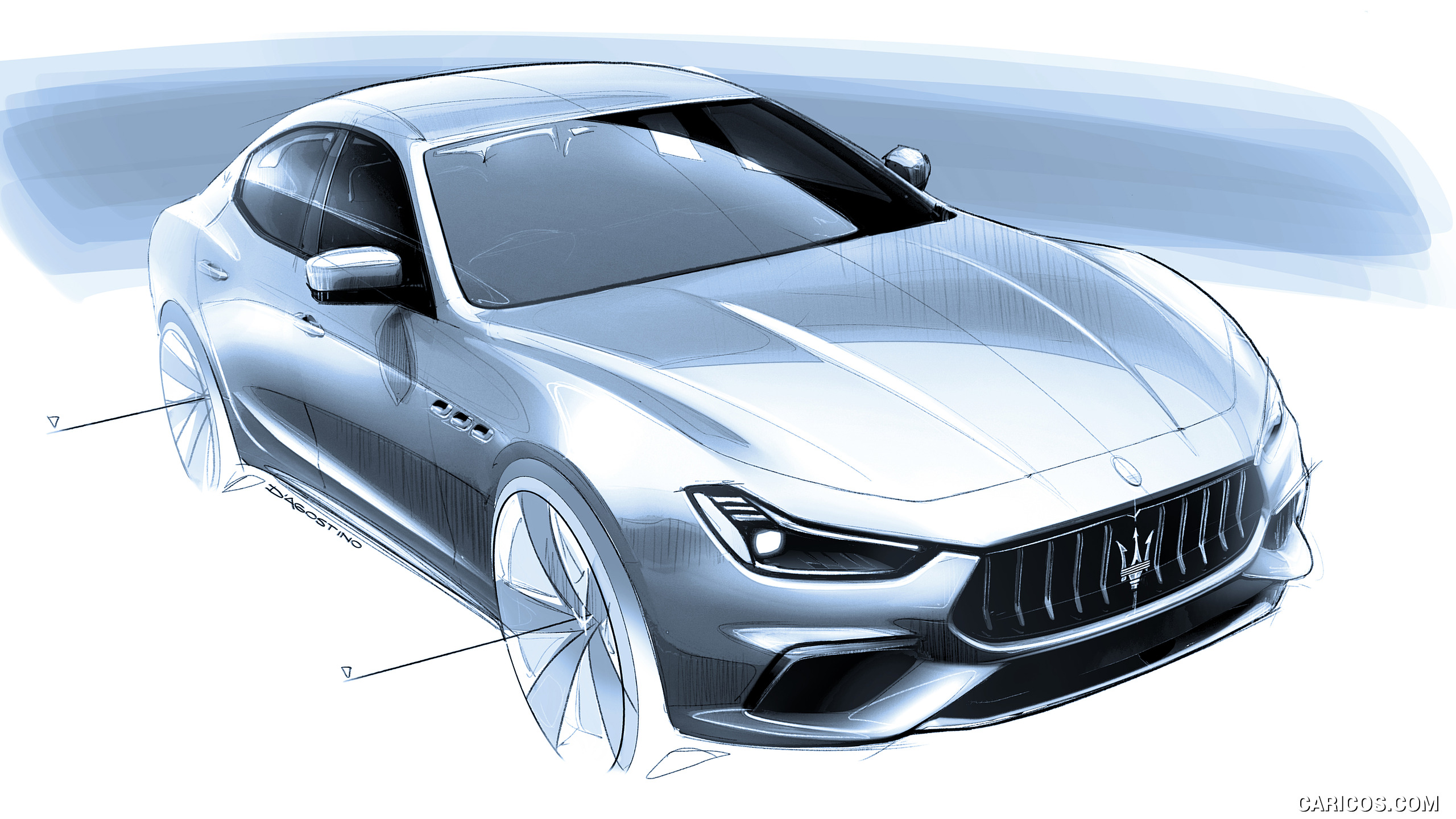 2021 Maserati Ghibli Hybrid - Design Sketch, #24 of 25