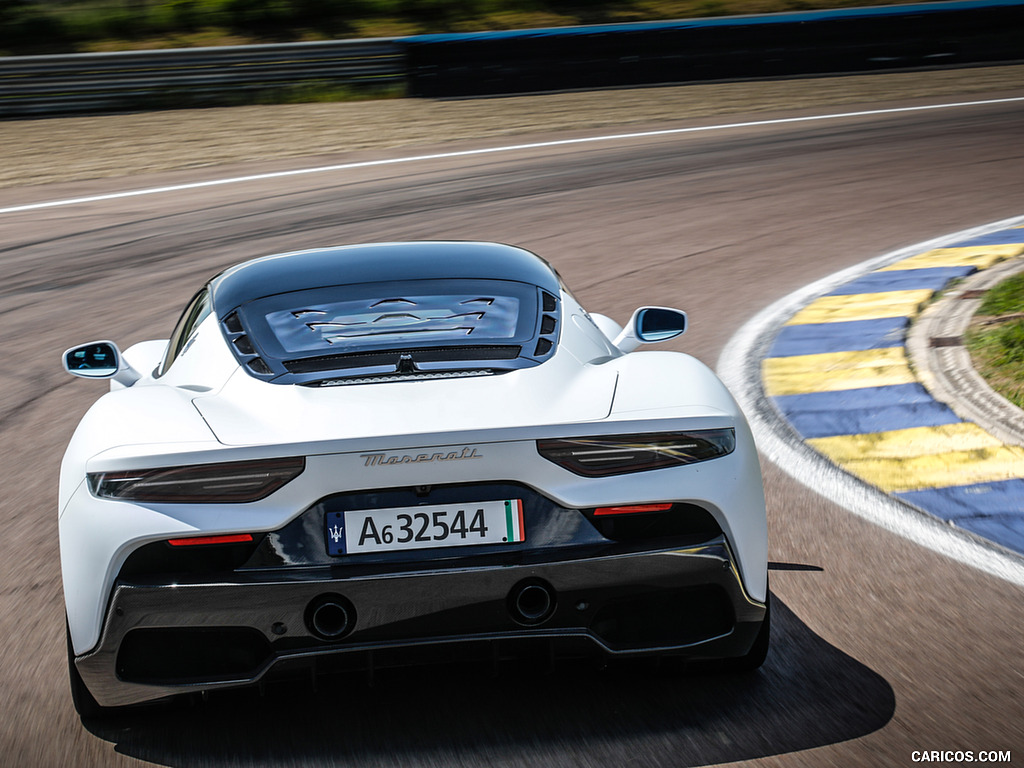 2021 Maserati MC20 (Color: Bianco Audace) - Rear