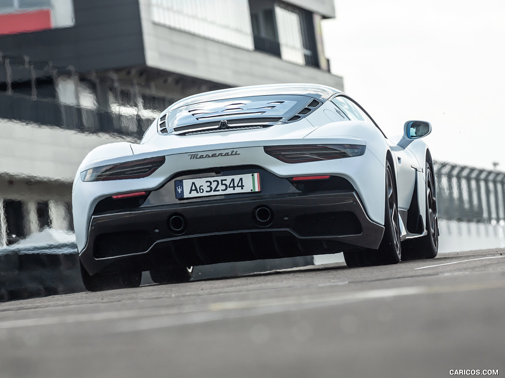 2021 Maserati MC20 (Color: Bianco Audace) - Rear