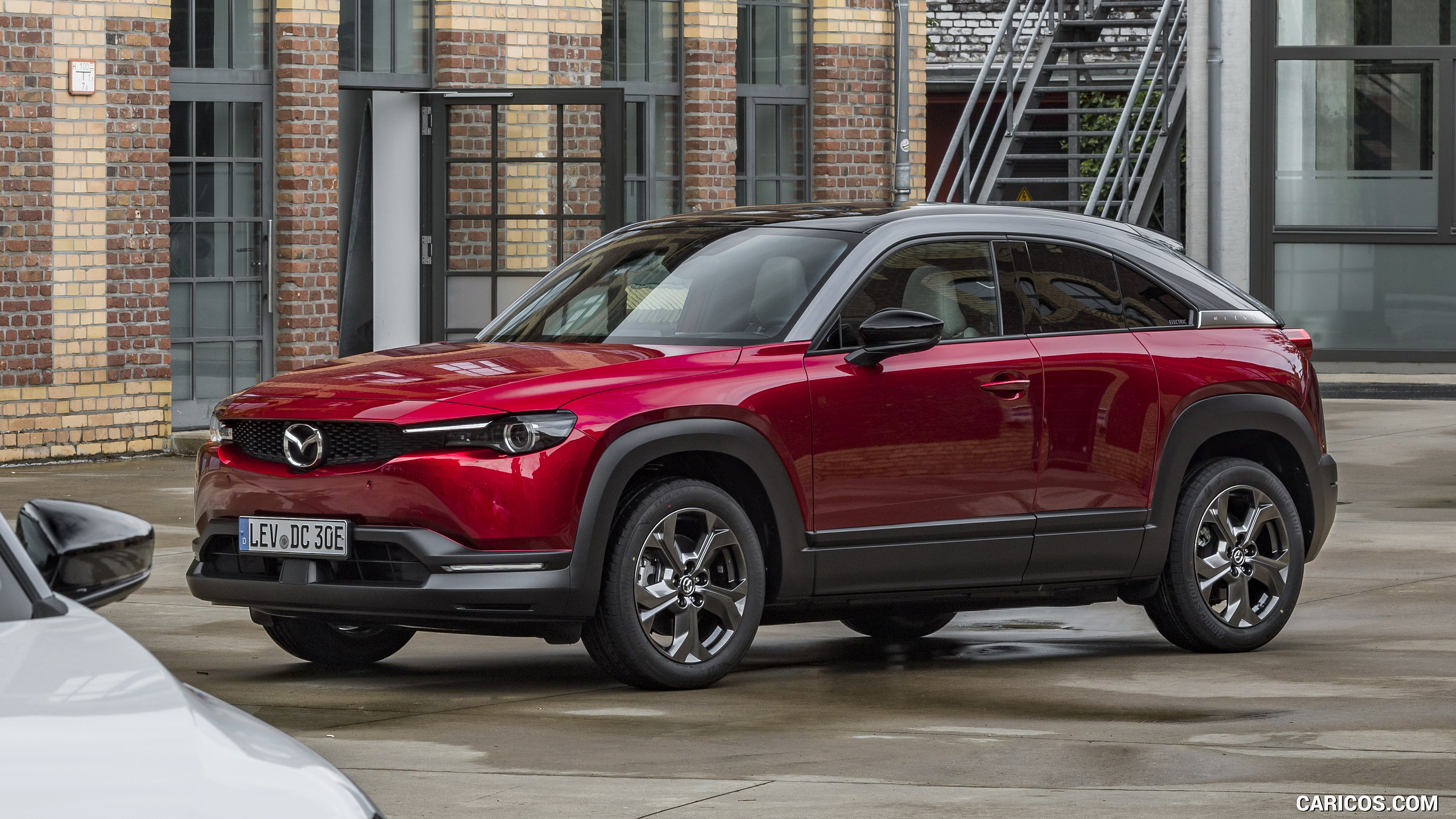 2021 Mazda MX-30 EV (Color: Soul Red Crystal) - Front Three-Quarter, #179 of 231