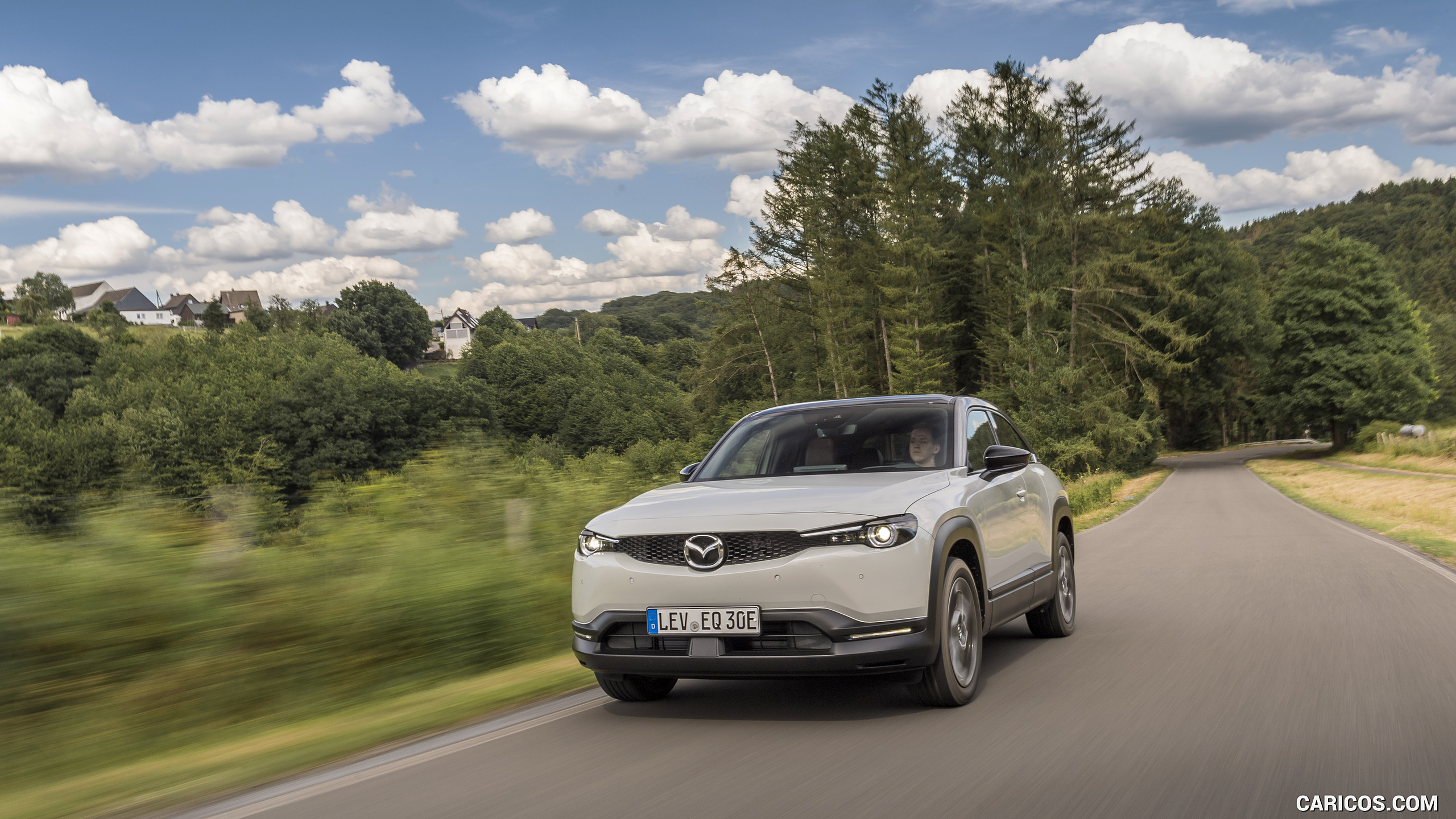 2021 Mazda MX-30 EV (Color: Ceramic White) - Front | Caricos