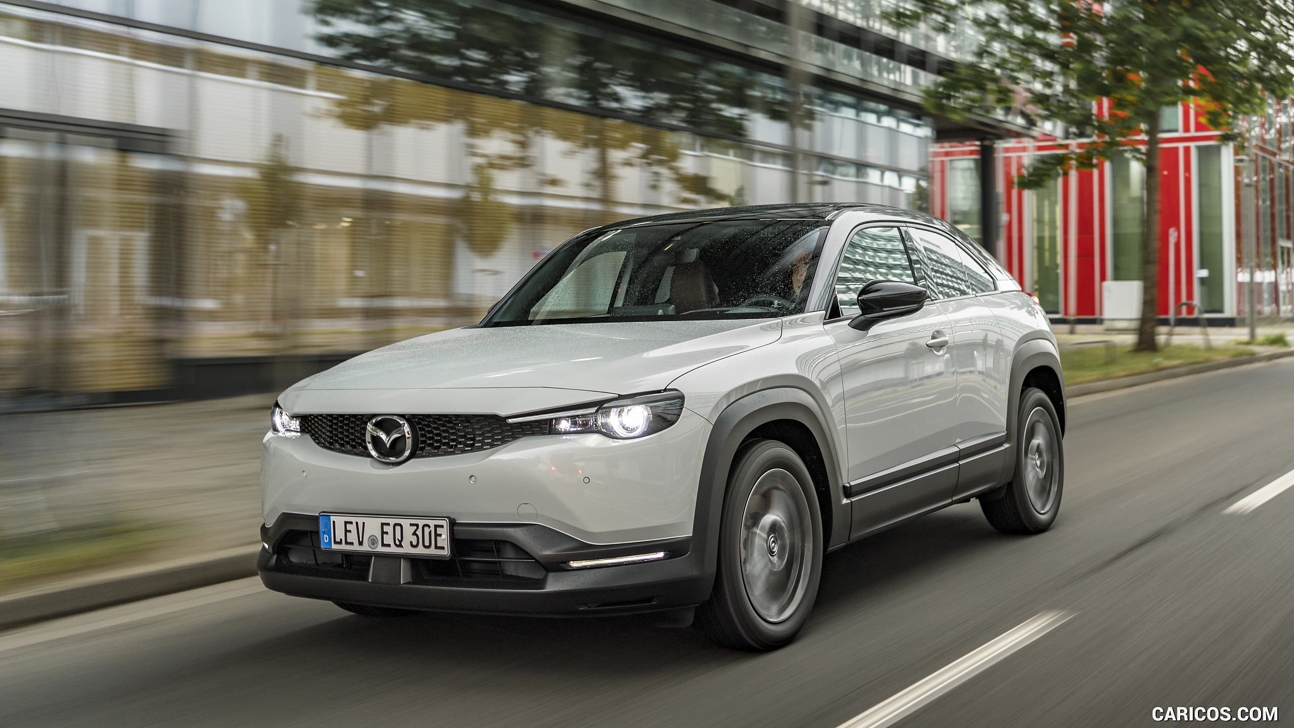 2021 Mazda MX-30 EV (Color: Ceramic White) - Front | Caricos