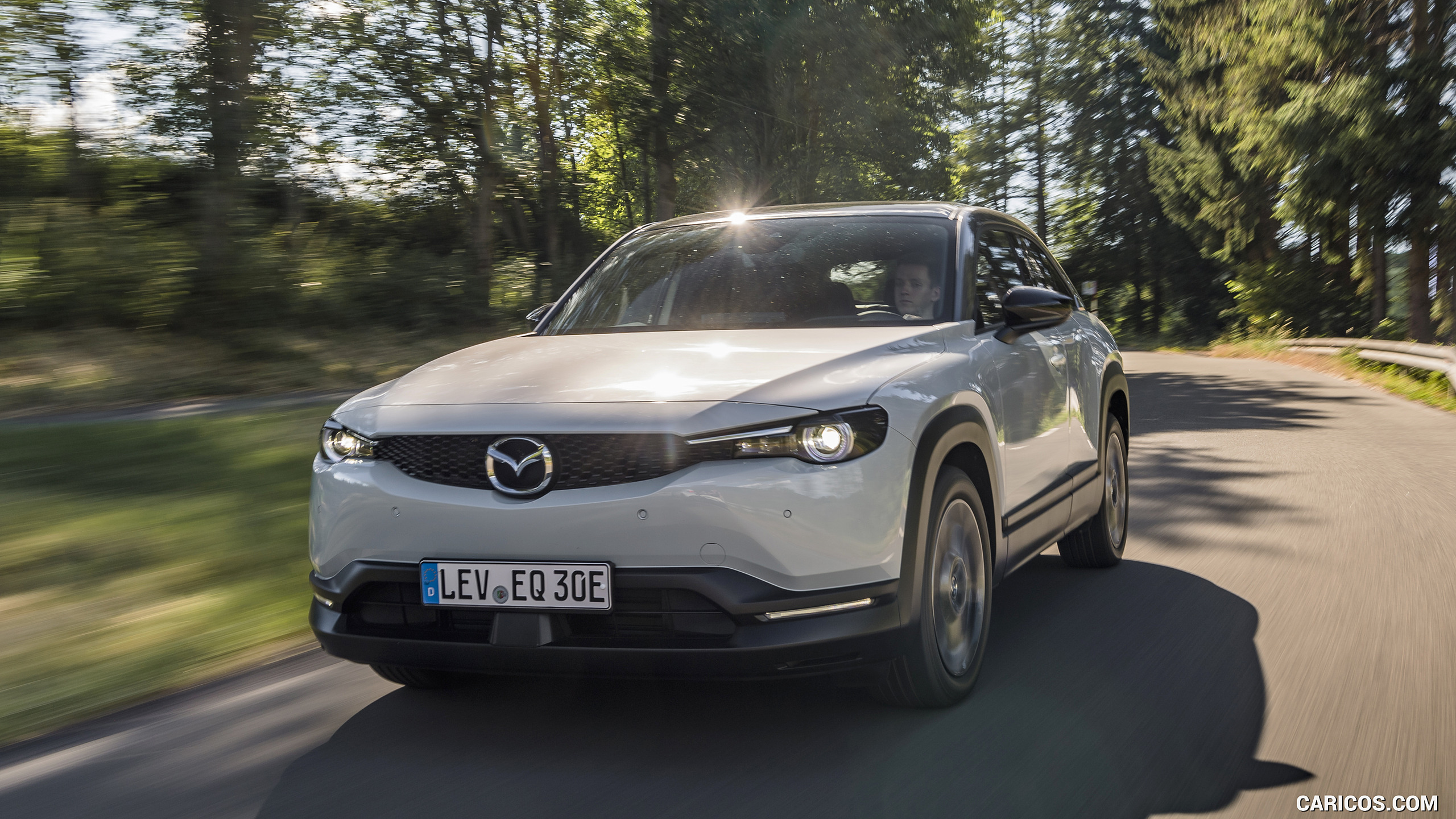 2021 Mazda MX-30 EV (Color: Ceramic White) - Front | Caricos