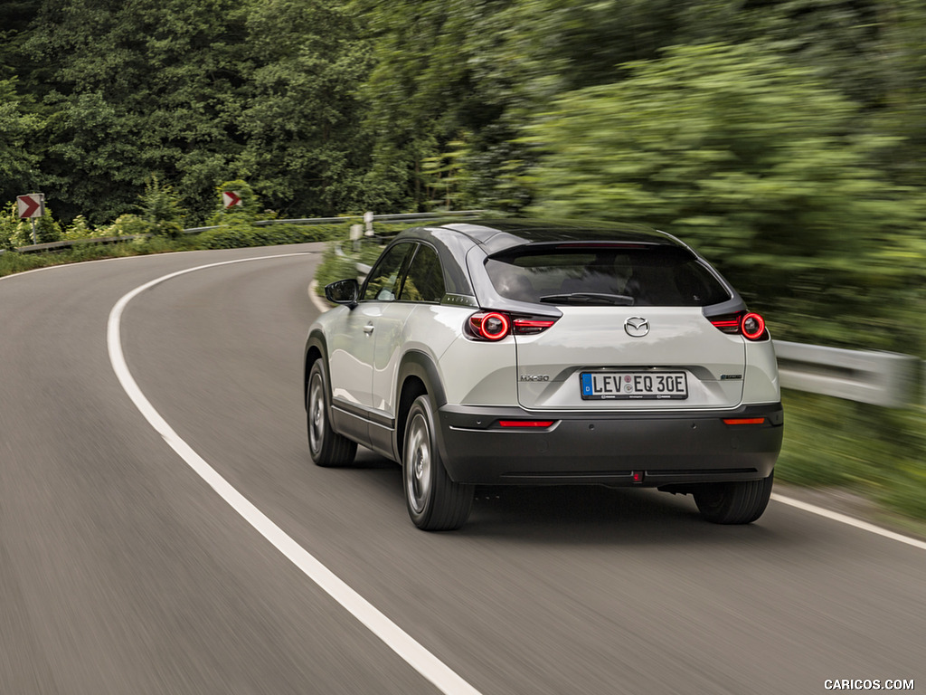 2021 Mazda MX-30 EV (Color: Ceramic White) - Rear