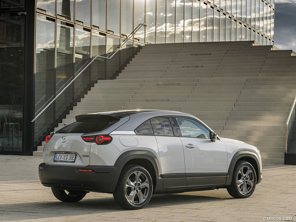 2021 Mazda MX-30 EV (Color: Ceramic-White) - Rear Three-Quarter