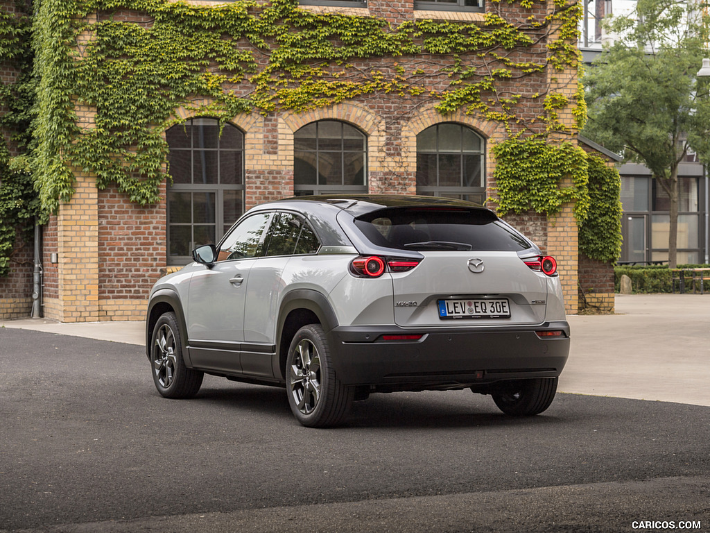 2021 Mazda MX-30 EV (Color: Ceramic-White) - Rear Three-Quarter