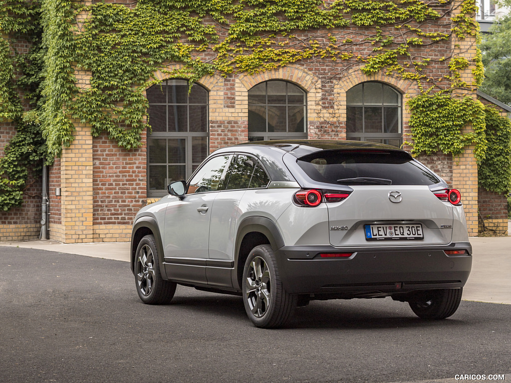 2021 Mazda MX-30 EV (Color: Ceramic-White) - Rear Three-Quarter