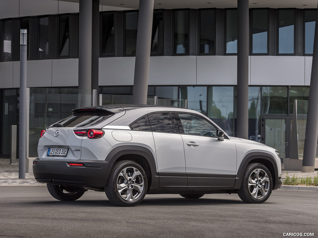 2021 Mazda MX-30 EV (Color: Ceramic White) - Rear Three-Quarter