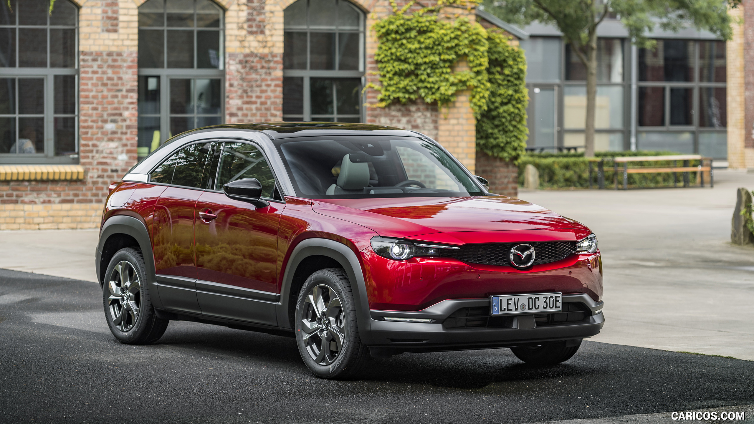 2021 Mazda MX-30 EV (Color: Soul Red Crystal) - Front Three-Quarter ...