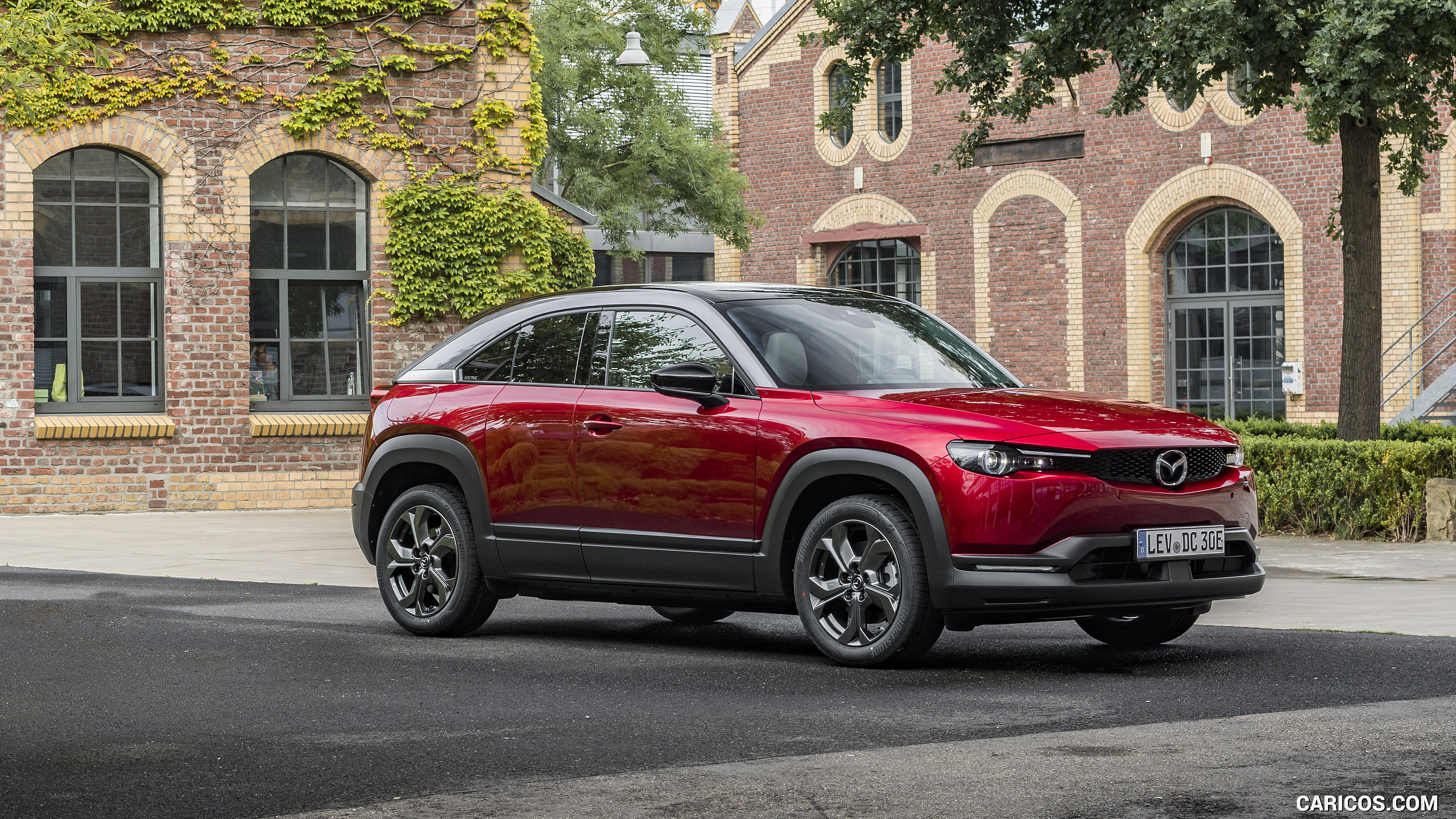 2021 Mazda MX-30 EV (Color: Soul Red Crystal) - Front Three-Quarter ...