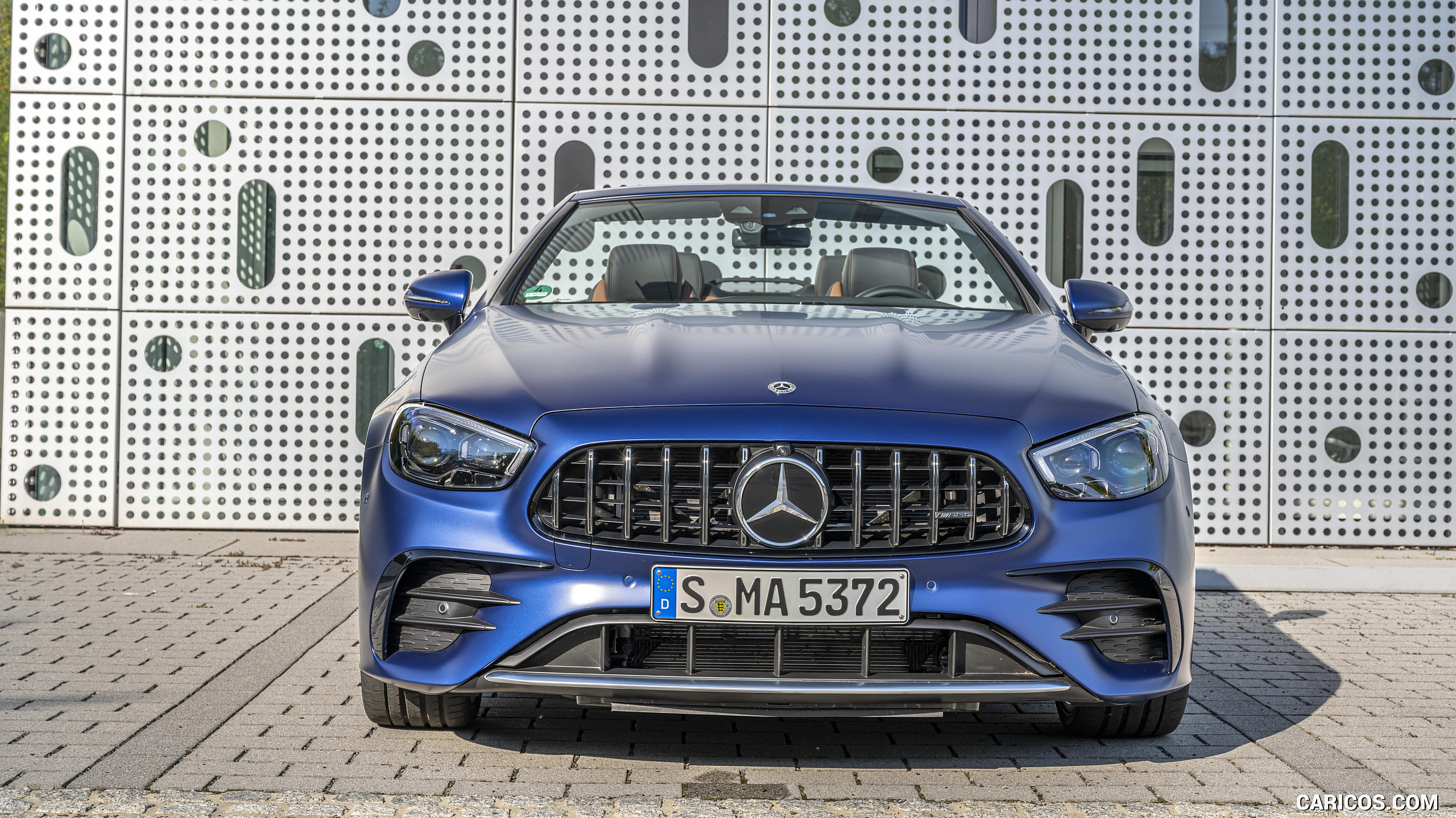 2021 Mercedes-AMG E 53 4MATIC+ Cabriolet (Color: Magno Brilliant Blue) - Front, #56 of 166