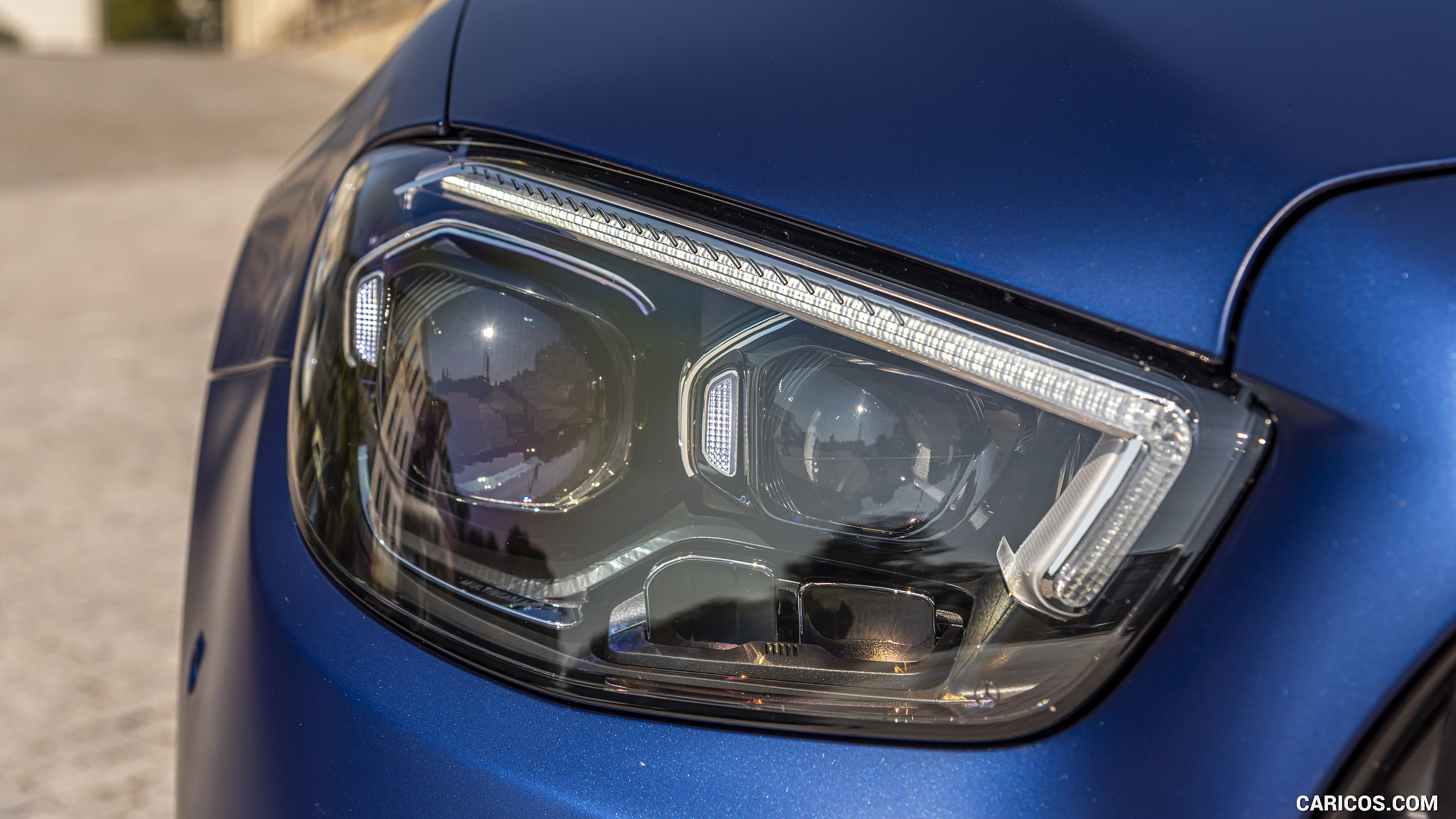 2021 Mercedes-AMG E 53 4MATIC+ Cabriolet (Color: Magno Brilliant Blue) - Headlight, #57 of 166