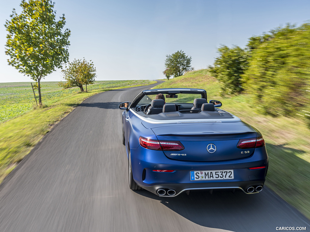 2021 Mercedes-AMG E 53 4MATIC+ Cabriolet (Color: Magno Brilliant Blue) - Rear