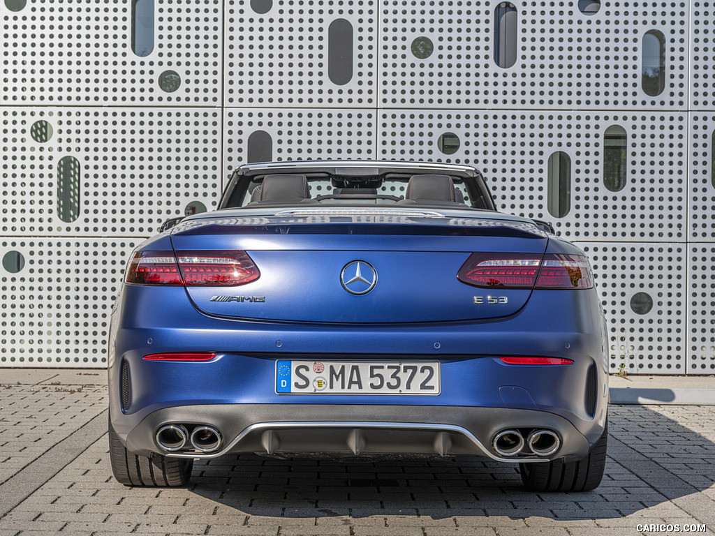 2021 Mercedes-AMG E 53 4MATIC+ Cabriolet (Color: Magno Brilliant Blue) - Rear