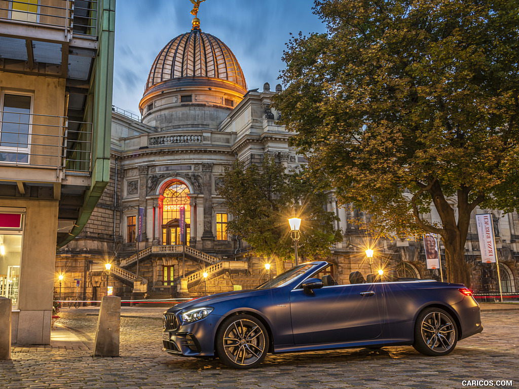 2021 Mercedes-AMG E 53 4MATIC+ Cabriolet (Color: Magno Brilliant Blue) - Side