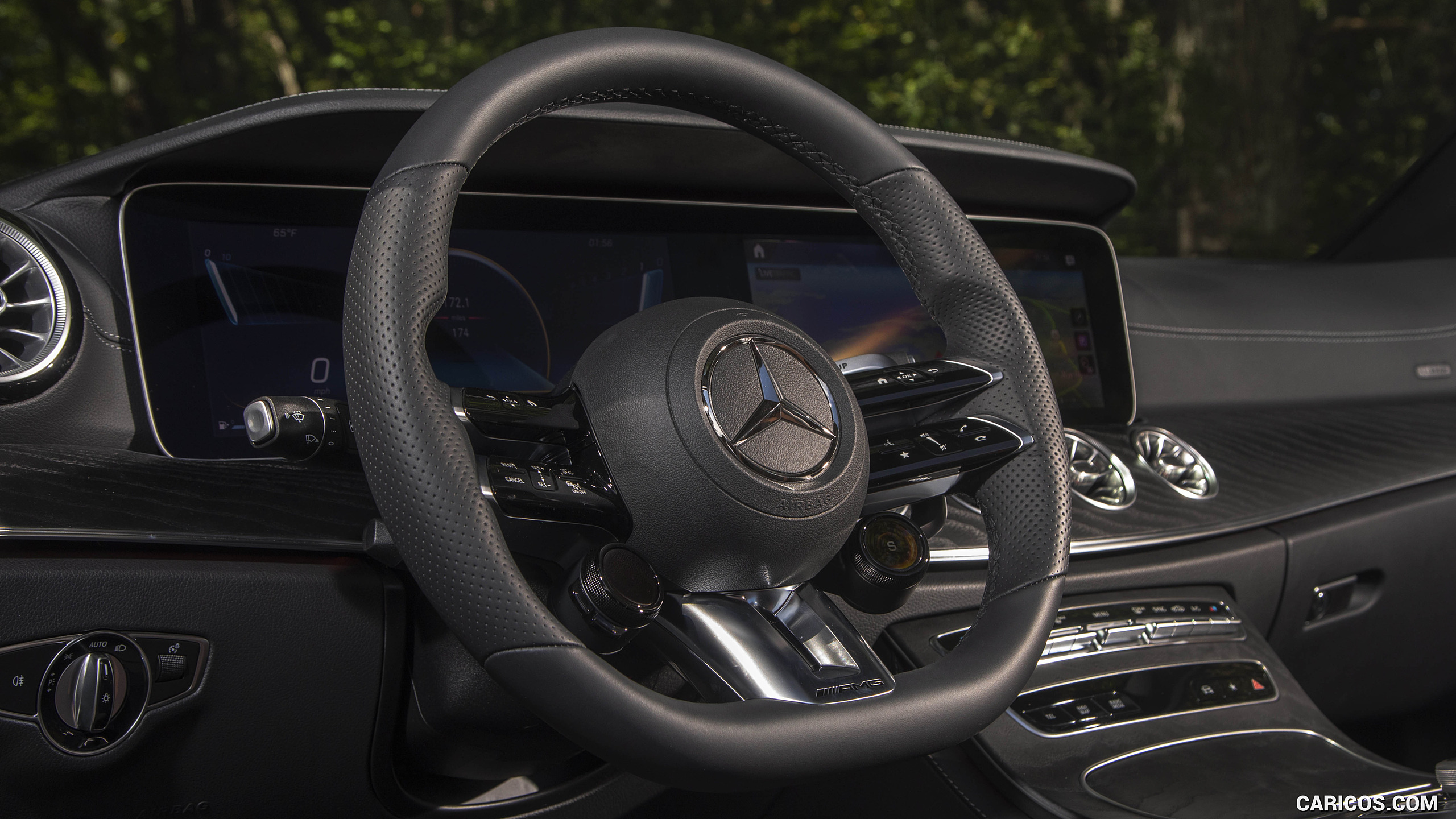 2021 Mercedes-AMG E 53 Cabriolet (US-Spec) - Interior, Steering Wheel, #148 of 166