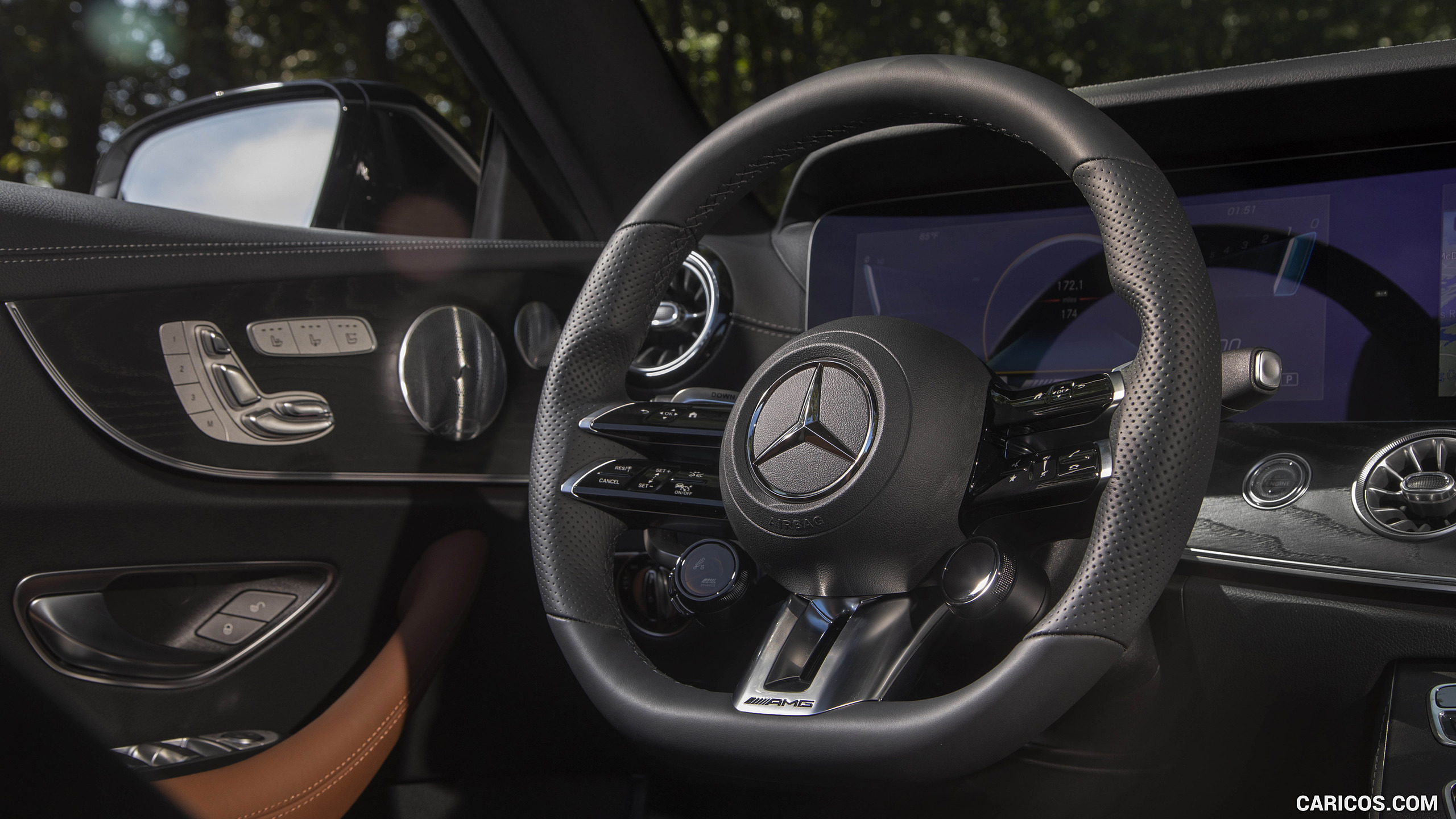 2021 Mercedes-AMG E 53 Cabriolet (US-Spec) - Interior, Steering Wheel, #149 of 166