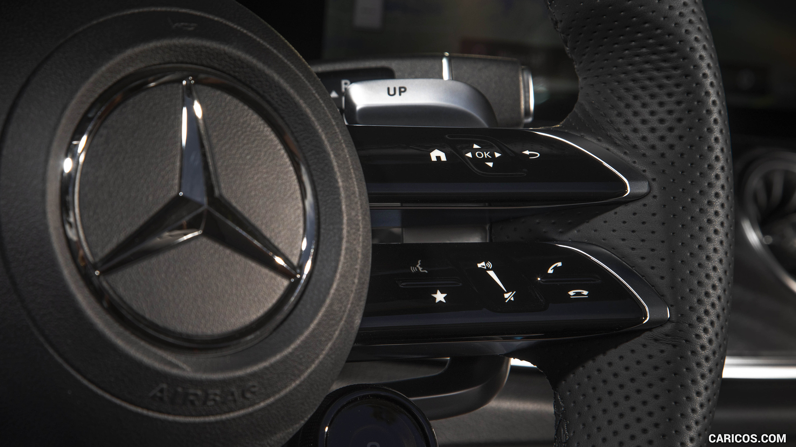 2021 Mercedes-AMG E 53 Cabriolet (US-Spec) - Interior, Steering Wheel, #154 of 166