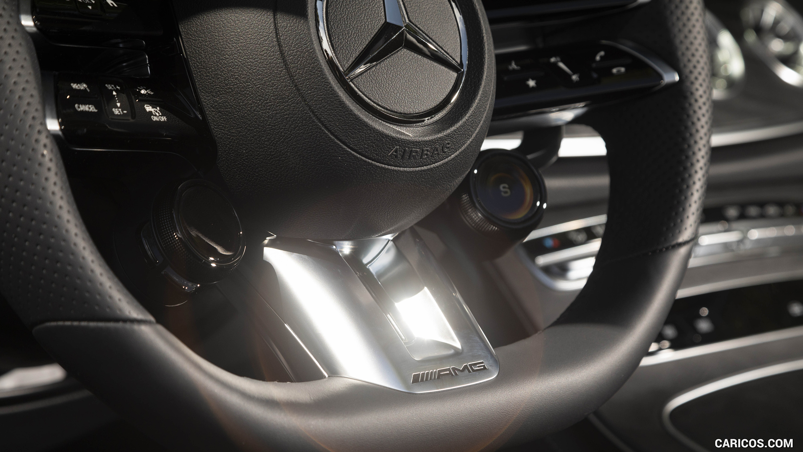 2021 Mercedes-AMG E 53 Cabriolet (US-Spec) - Interior, Steering Wheel, #156 of 166