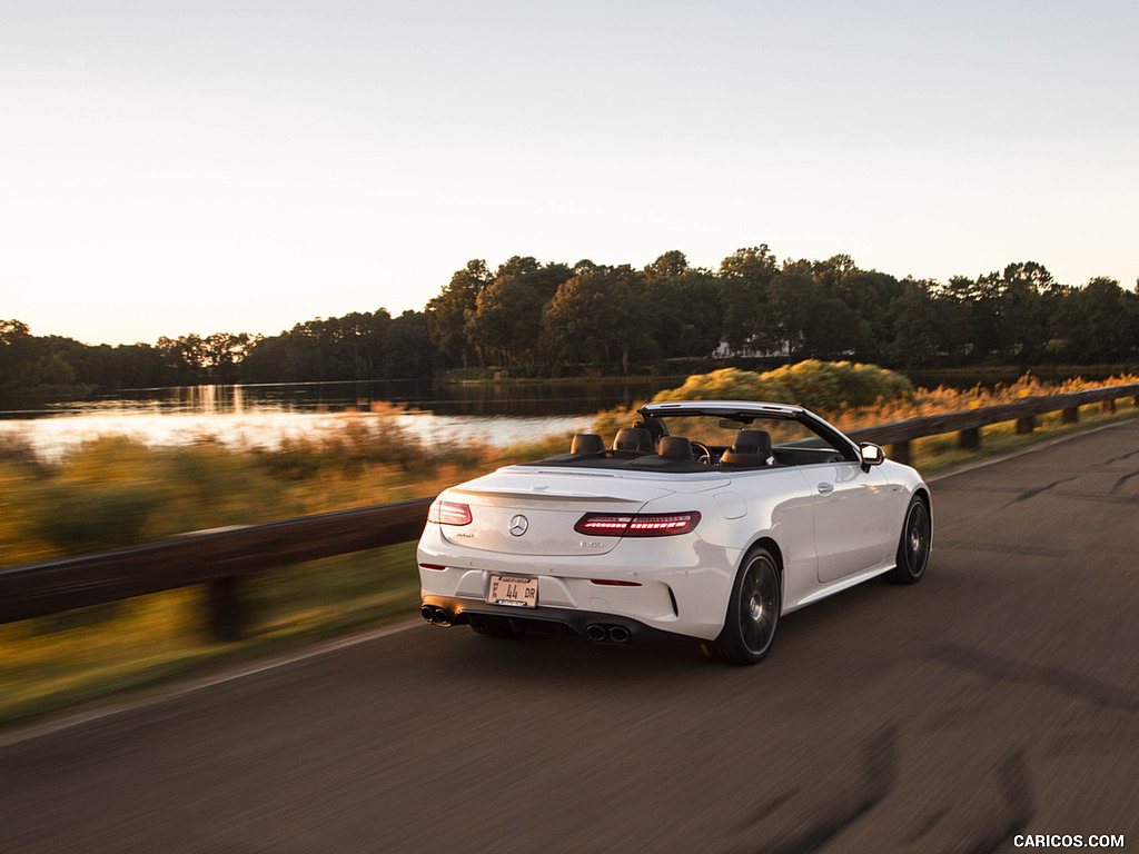 2021 Mercedes-AMG E 53 Cabriolet (US-Spec) - Rear Three-Quarter