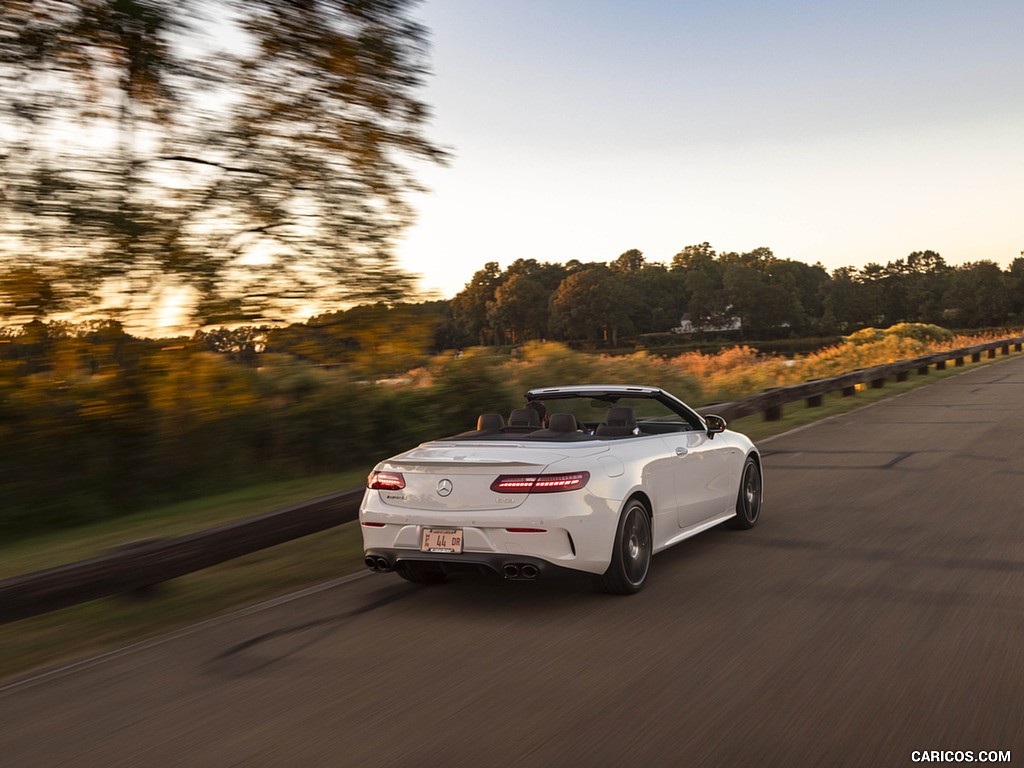 2021 Mercedes-AMG E 53 Cabriolet (US-Spec) - Rear Three-Quarter