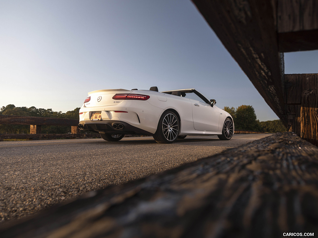 2021 Mercedes-AMG E 53 Cabriolet (US-Spec) - Rear Three-Quarter